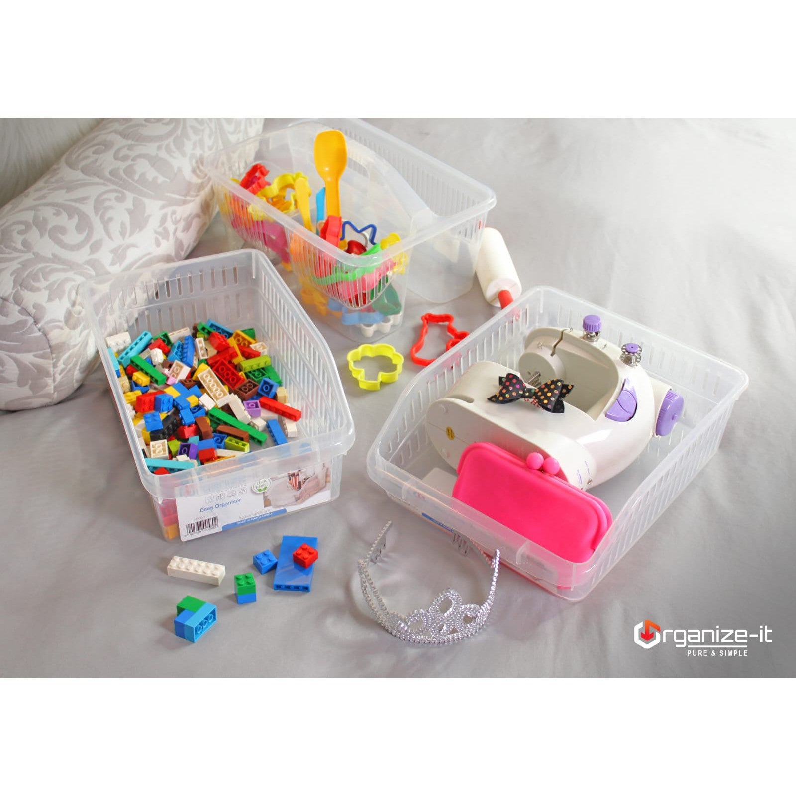 Nu Ware Fridge & Storage Containers Combo Prime MCSBC2 5pc Set Organize-IT