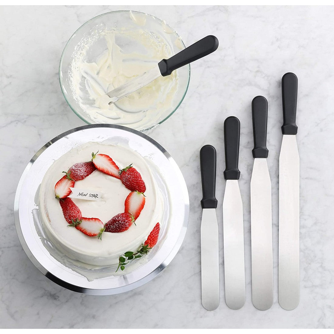 Flat Spatula 29cm Stainless Steel KG1206