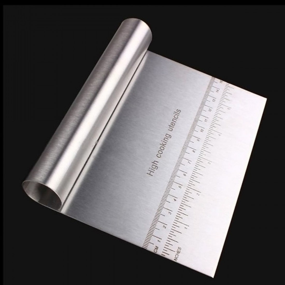 Stainless Steel Dough Scraper Cutter 15x11.5cm with Measurments KG1455