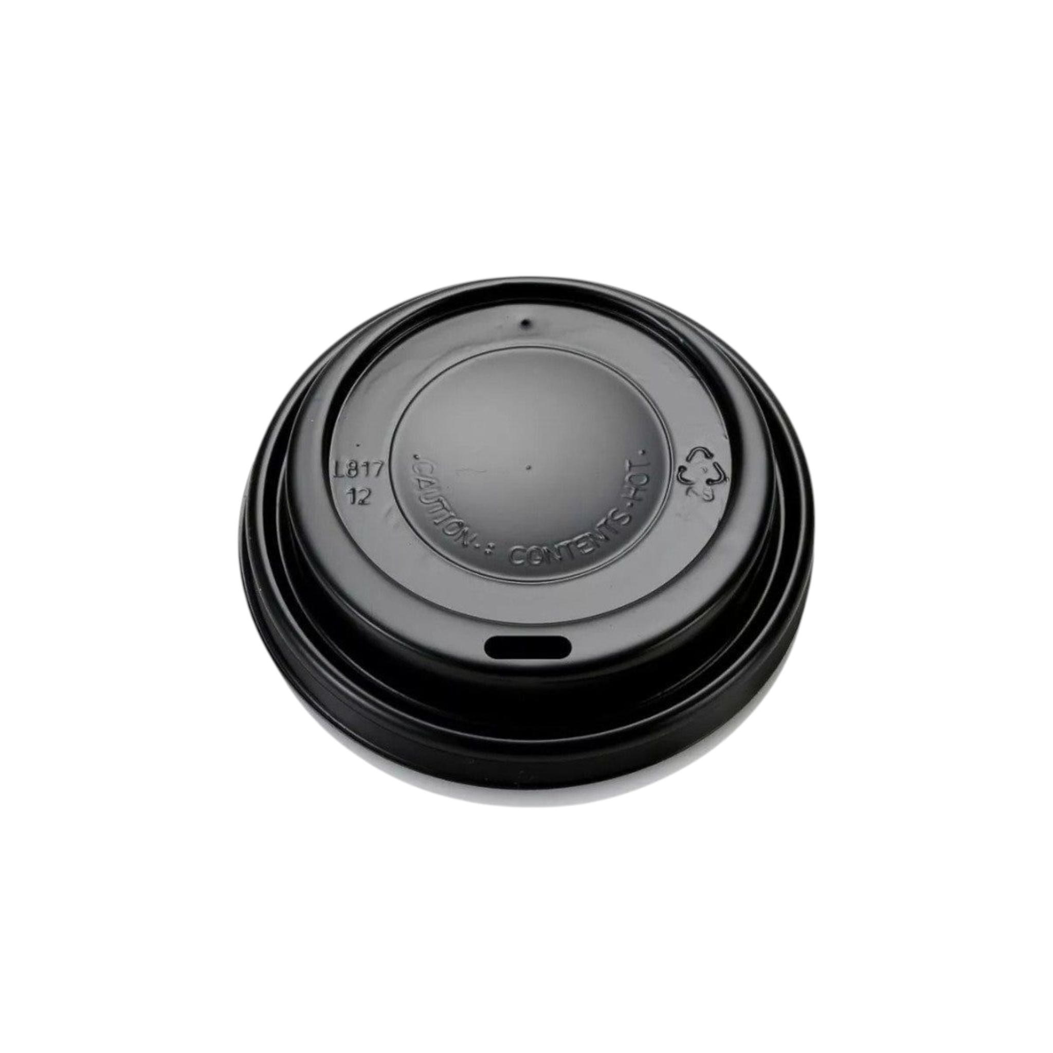 Disposable Sip Cup Lid Black fits 350ml & 500ml 10pack