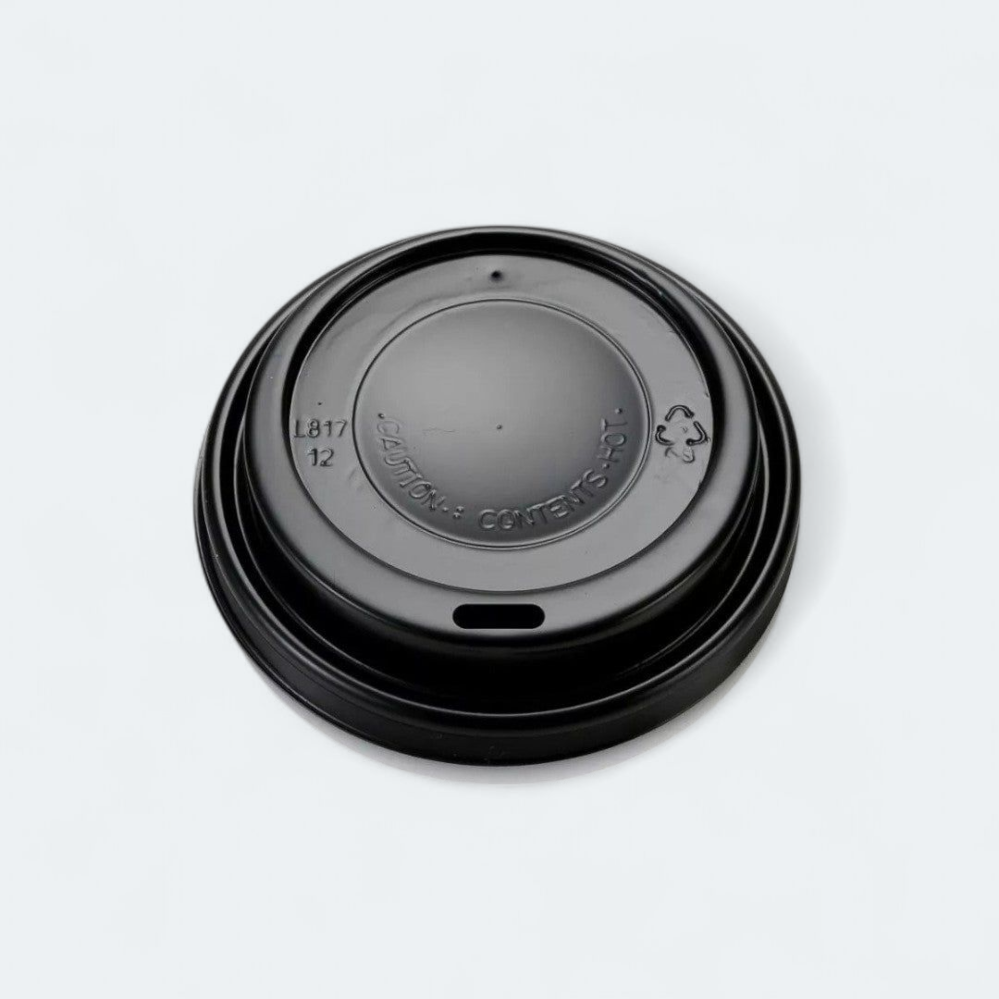 Disposable Sip Cup Lid Black fits 350ml & 500ml 10pack