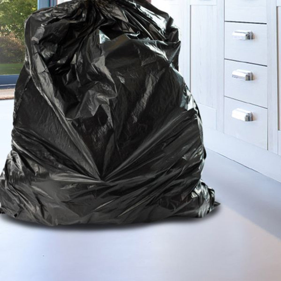 Refuse Bags Extra Heavy Duty 75x95cm 75microns Recycled Black 1000pack
