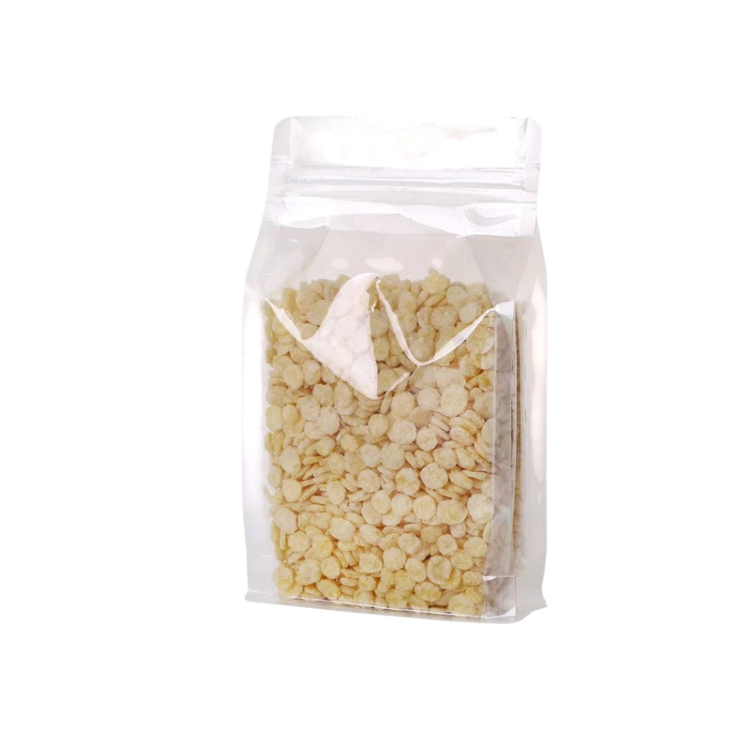 Stand-Up Resealable Pouch Bag Transparent Flat Bottom 10pack