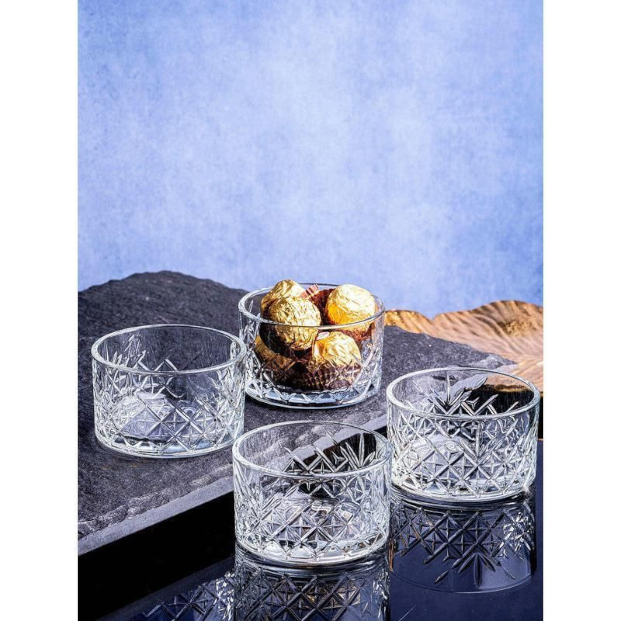 Pasabahce Timeless Glass Ice Cream Dessert Bowl 225ml 4pack 24225