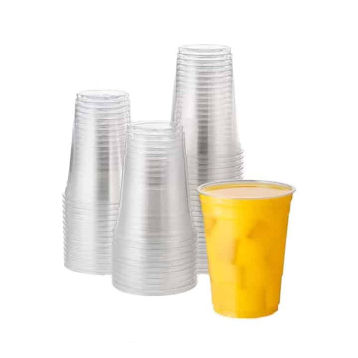 500ml Disposable Plastic Party Smoothie Cup Clear Thin Wall 10pack