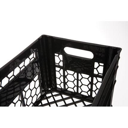 Utility Dairy Milk Crate Black 422x322x320mm