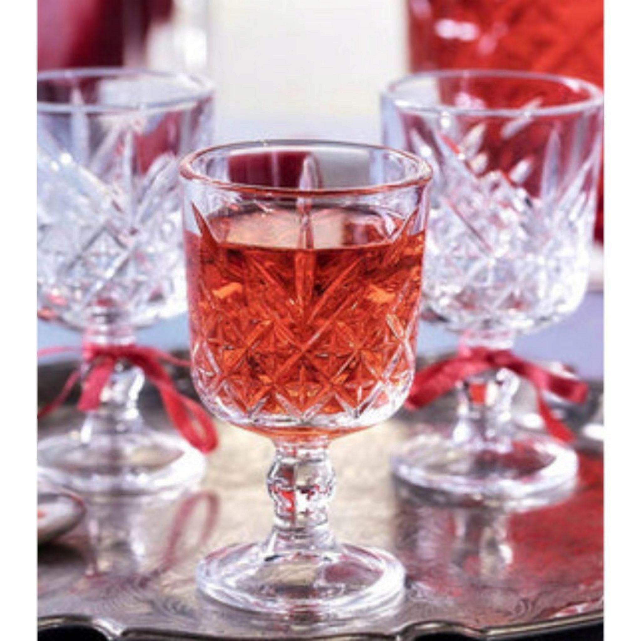 Pasabahce Timeless 60ml Turkish Tea Glass Cup Stemmed Tumbler 6pcs 23934