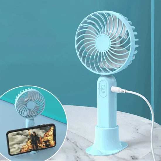 Mini Pedestal Fan with Handle Rechargable