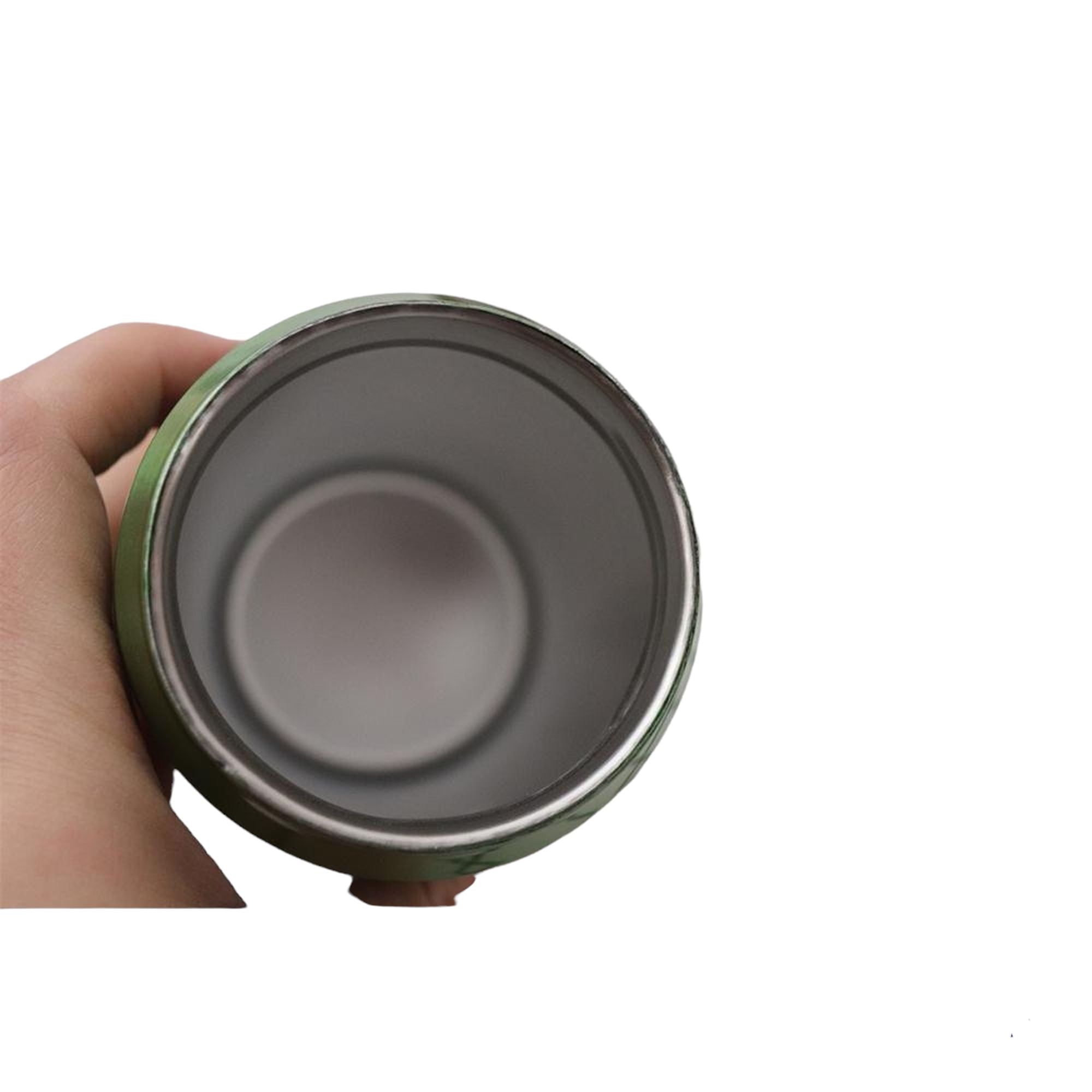 Can Shaped 500ml Thermos Drinking Bottle Flask Stainless Steel Vacuum Cup 18x6.4cm Retractable Straw