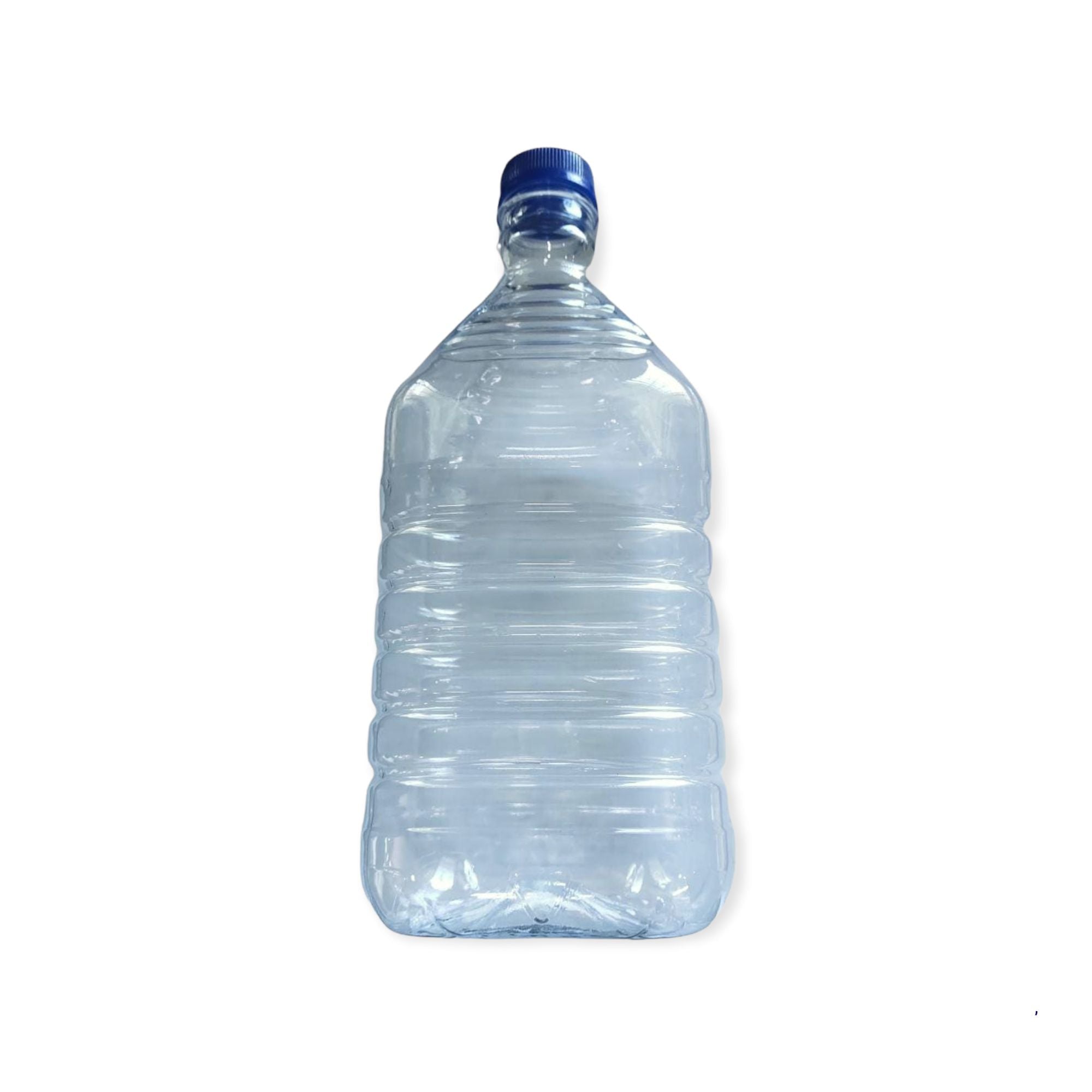 2L PET Plastic Bottle Clear with Lid & Carry Tag