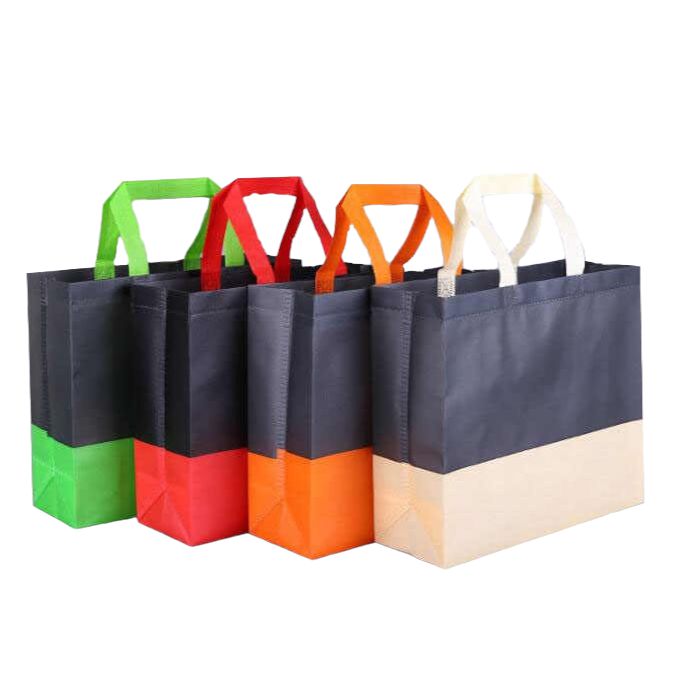 Non-Woven PP Boutique Tote Shopping Bag 28x32cm+11