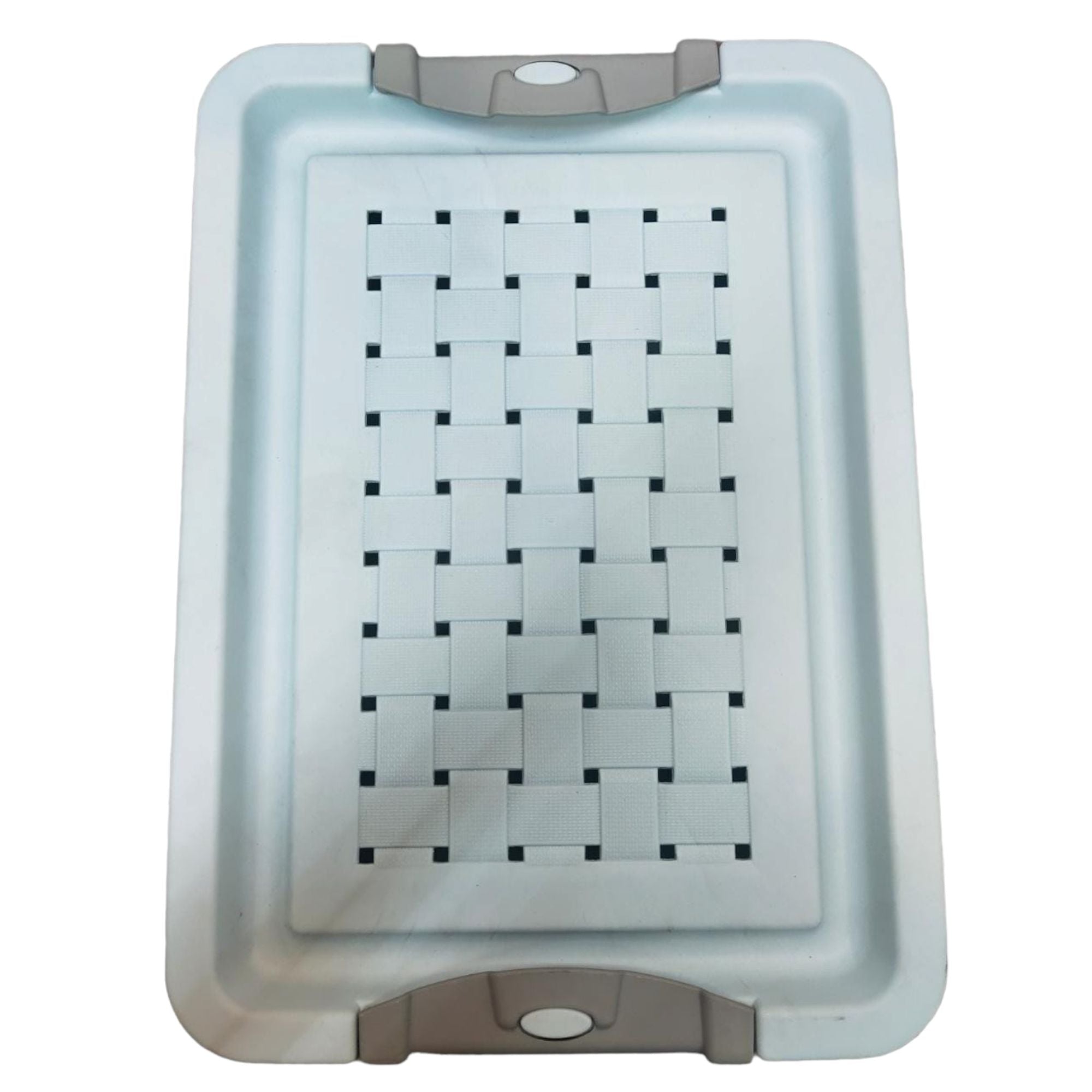 Plastic Storage Basket with Clip Lock Lid 36x26.3x15cm