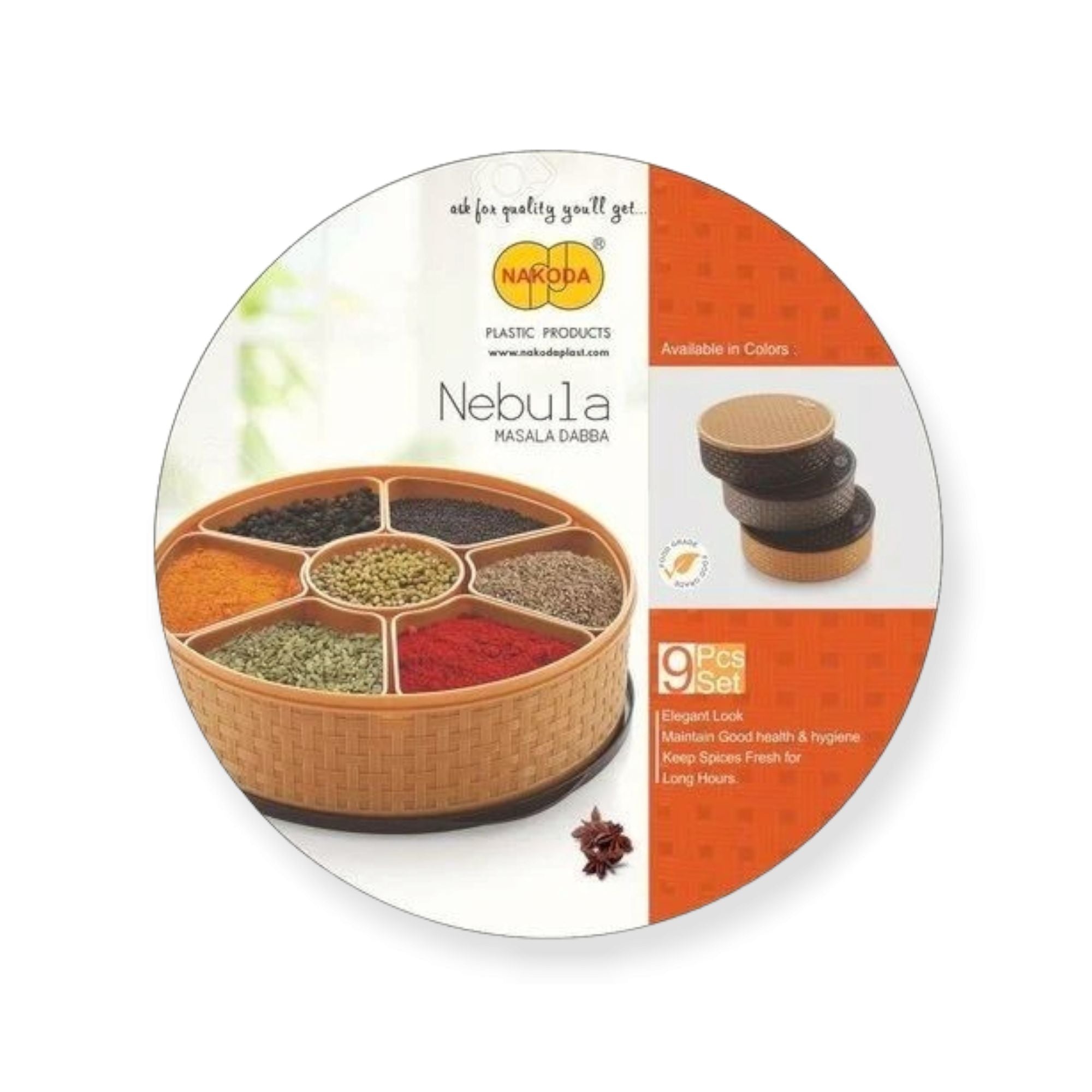 Nakoda Nebual Masala Dabba Spice Box Nu Ware