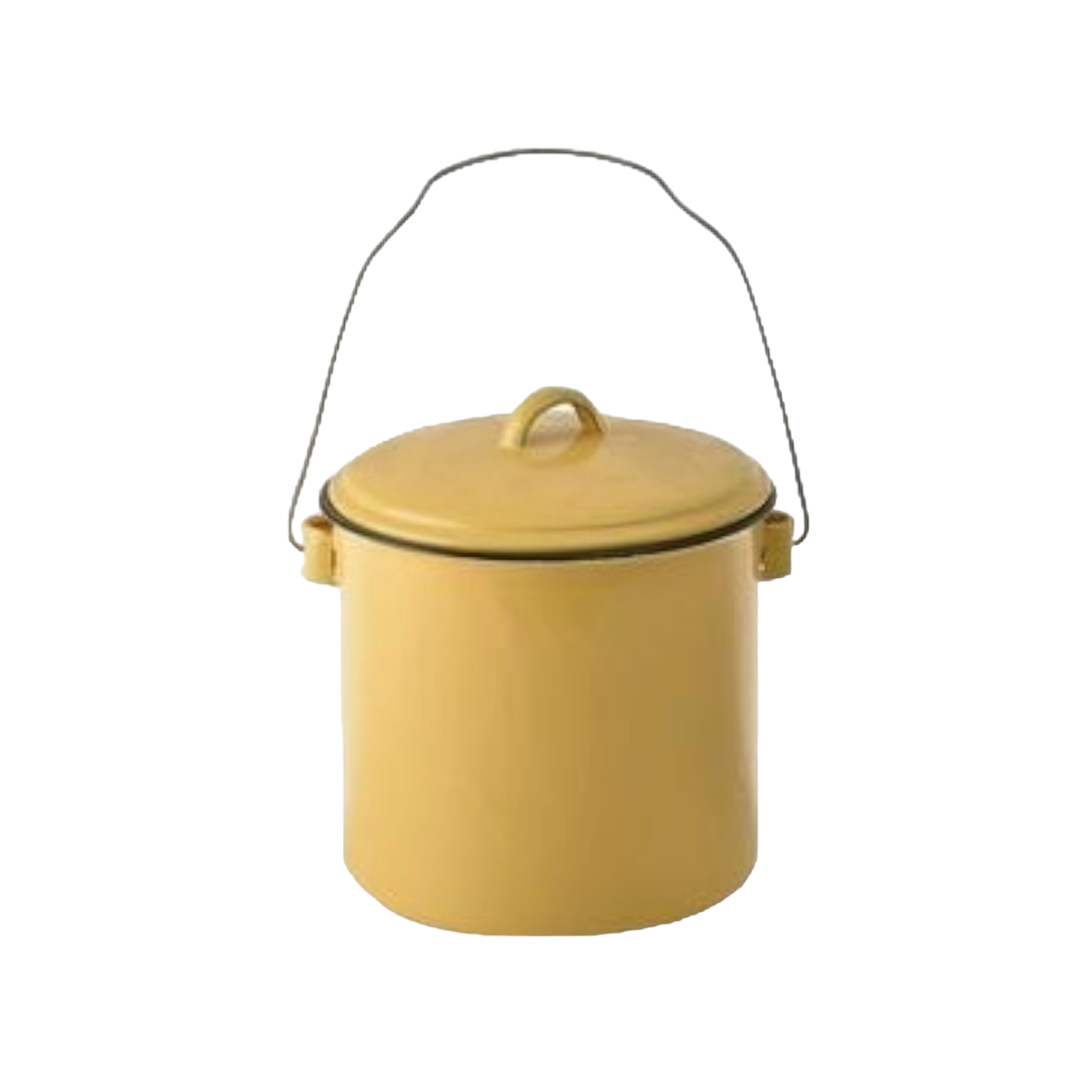 Kango Enamel Billy Can 18cm Food Beverage Carrier with Lid & Handle Harlequin