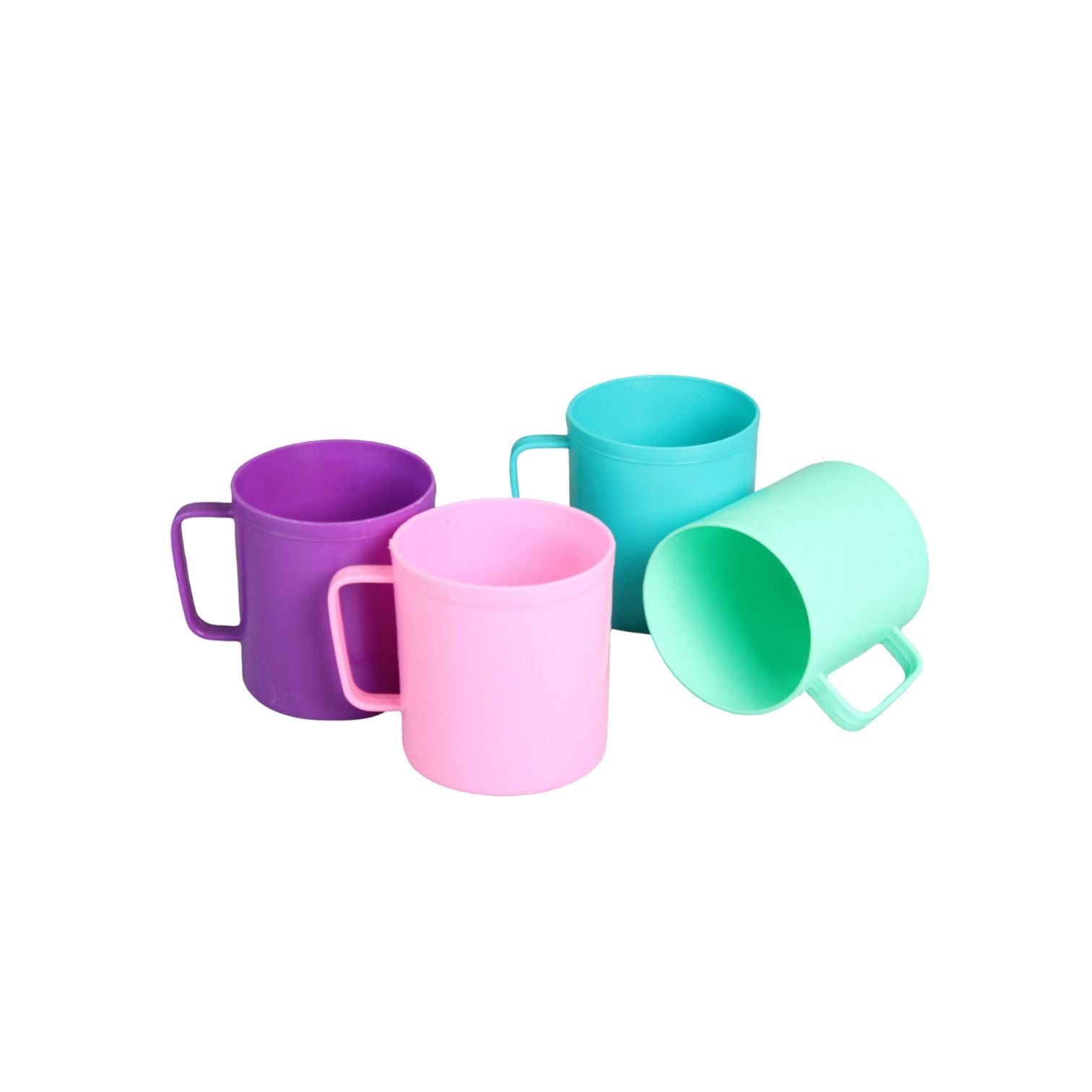 Nu Ware Plastic Camping Mug 375ml 4pack