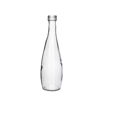 PVC Plastic Jar Bottle Teardrop Gold Lid