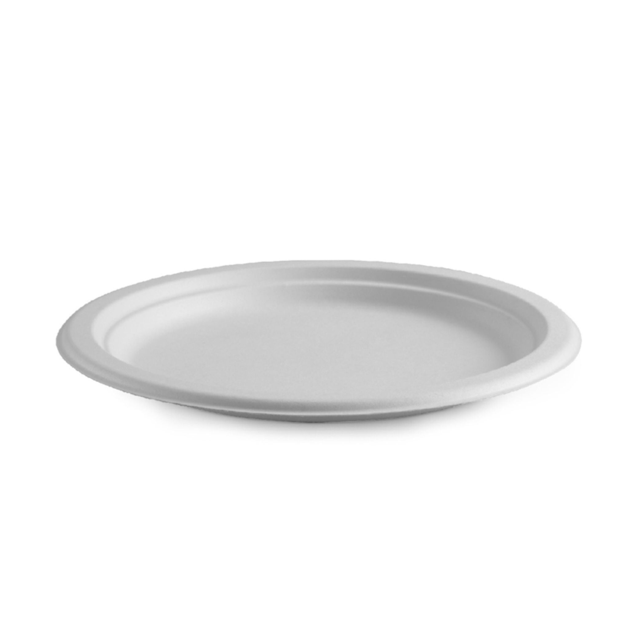 Biodegradable Bagasse Takeaway Plate Round 25cm