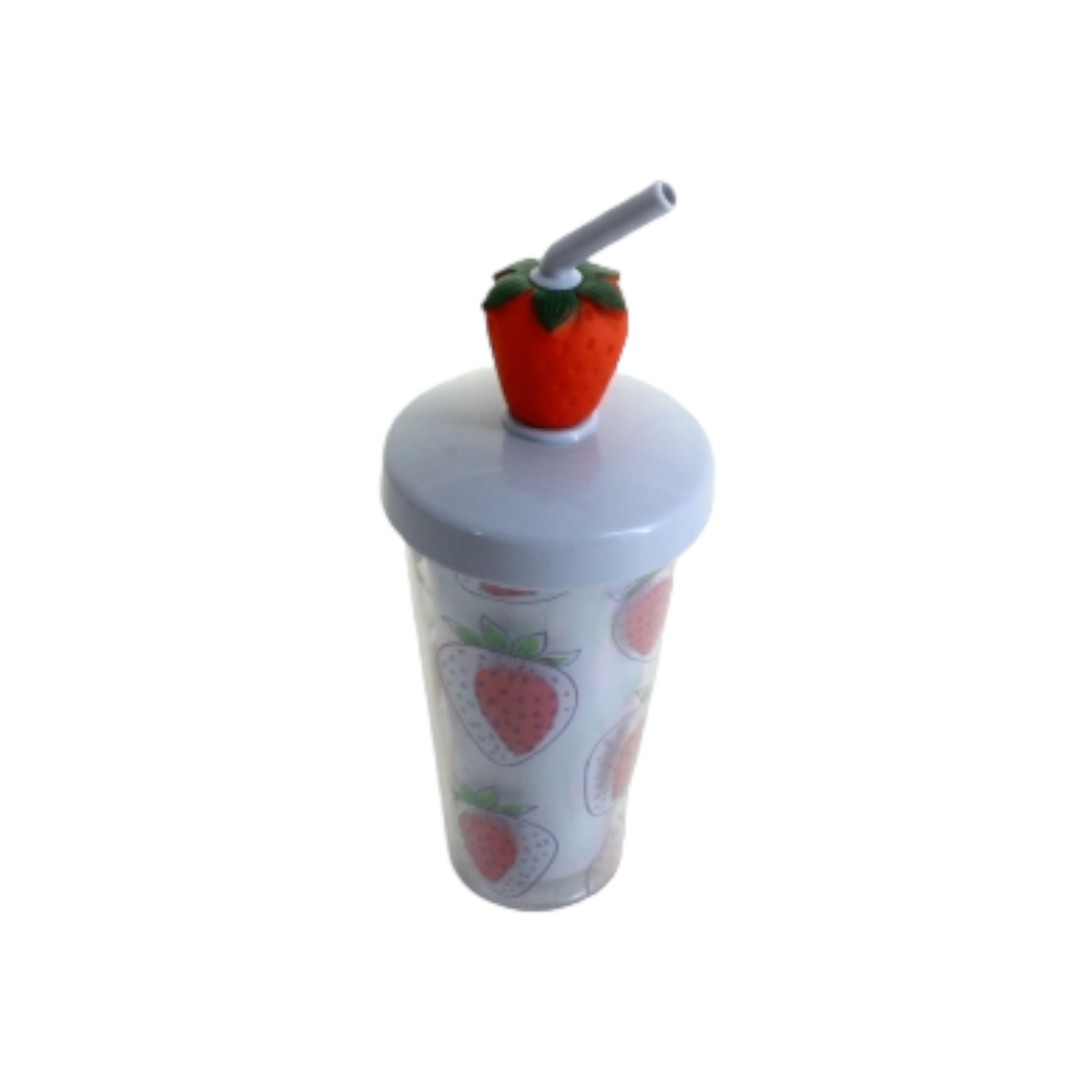 Acrylic Smoothie Tumbler Cup 450ml with Straw and Lid Ice Cream XBOT142