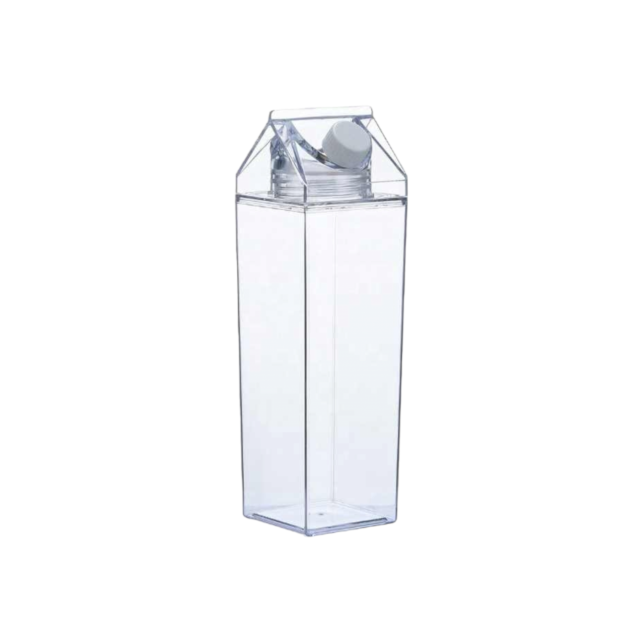 Milk Carton Bottle 500ml Acrylic Plastic