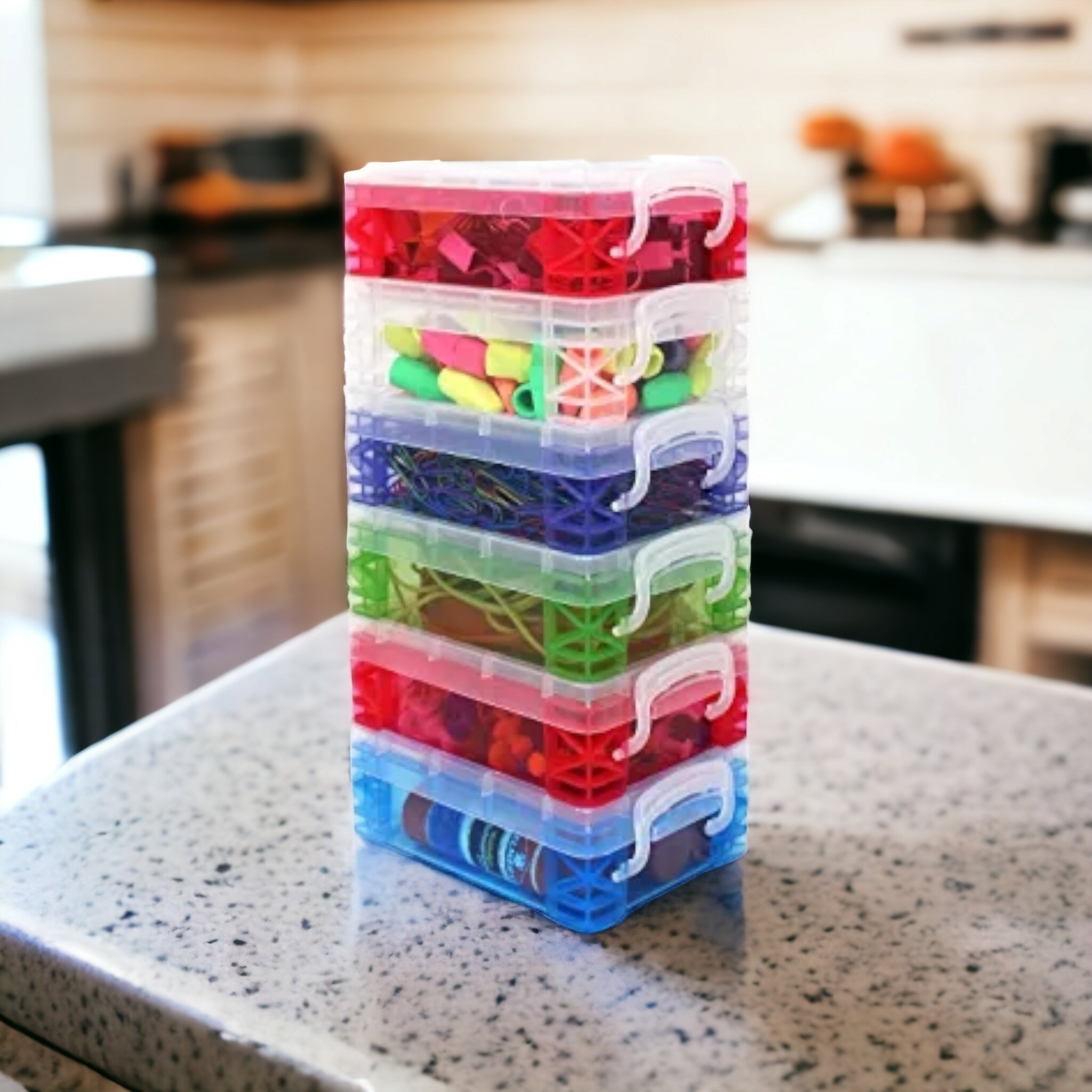 Nu Ware Mini Plastic Storage Box 300ml 205x80x70mm S/2