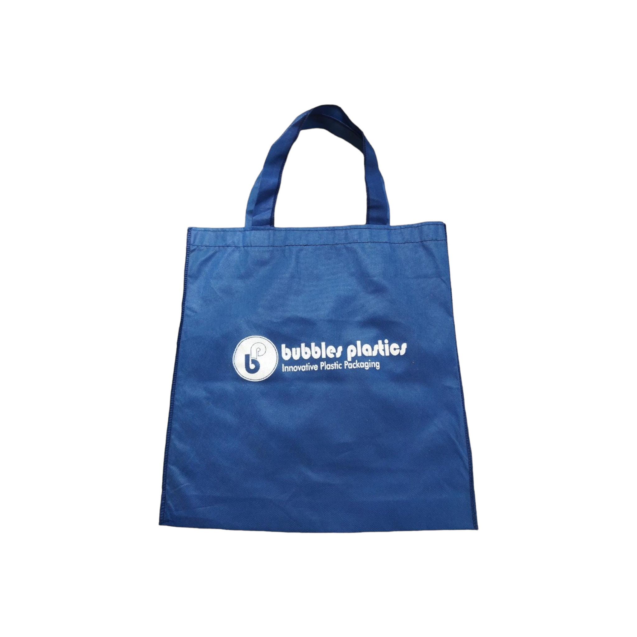 Non-Woven Shopper Grocery Bag 40x38cm with Soft Loop Handle - Bubbles Branded