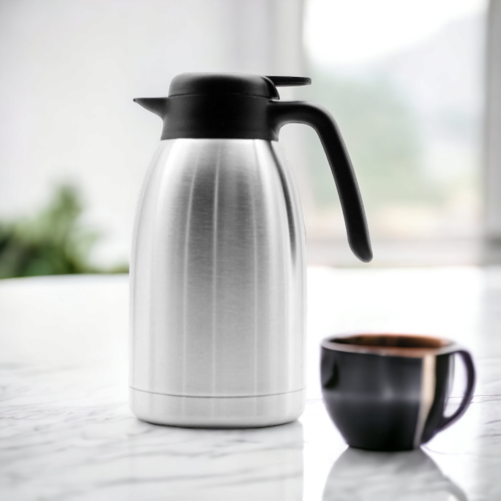 Regent Vacuum Flask Jug Double Wall Stainless Steel 2L 21389