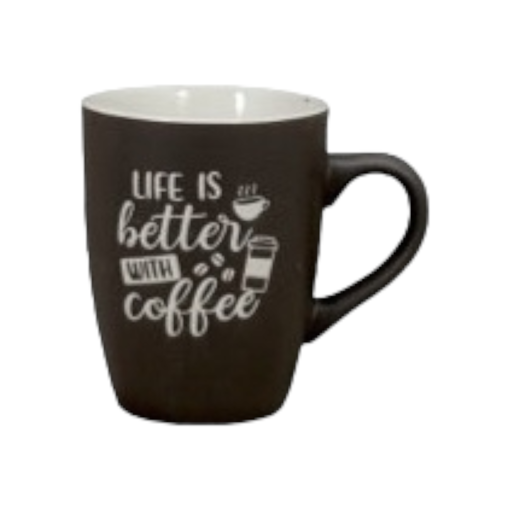 Vintage Ceramic Coffee Mug Slogan 320ml 35180