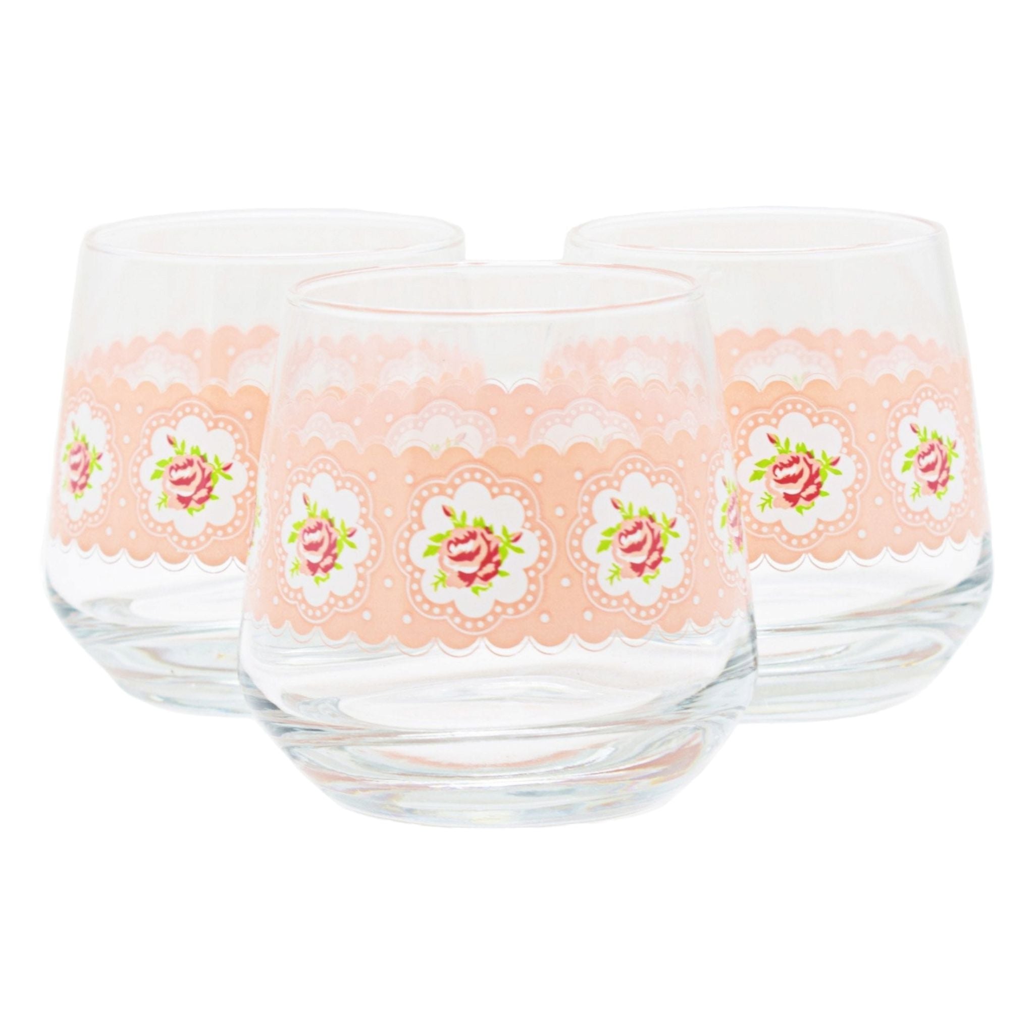 LAV Glass Tumbler 345ml Mona Whisky 3pack