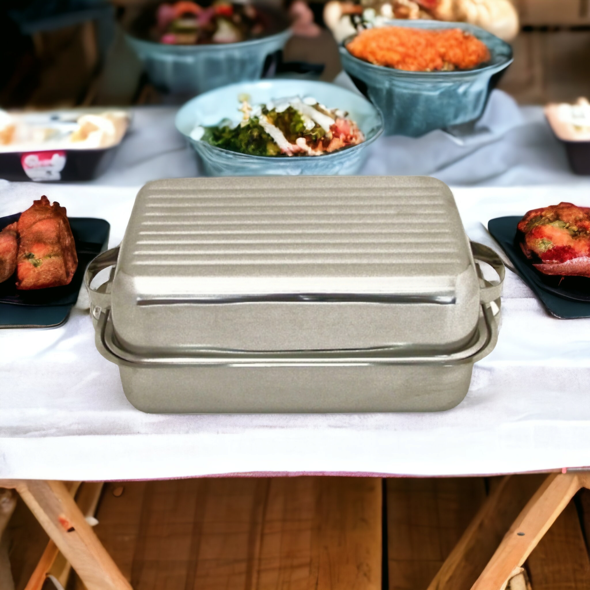 Steel King Double Roaster Large 38cm Stainless Steel DR2