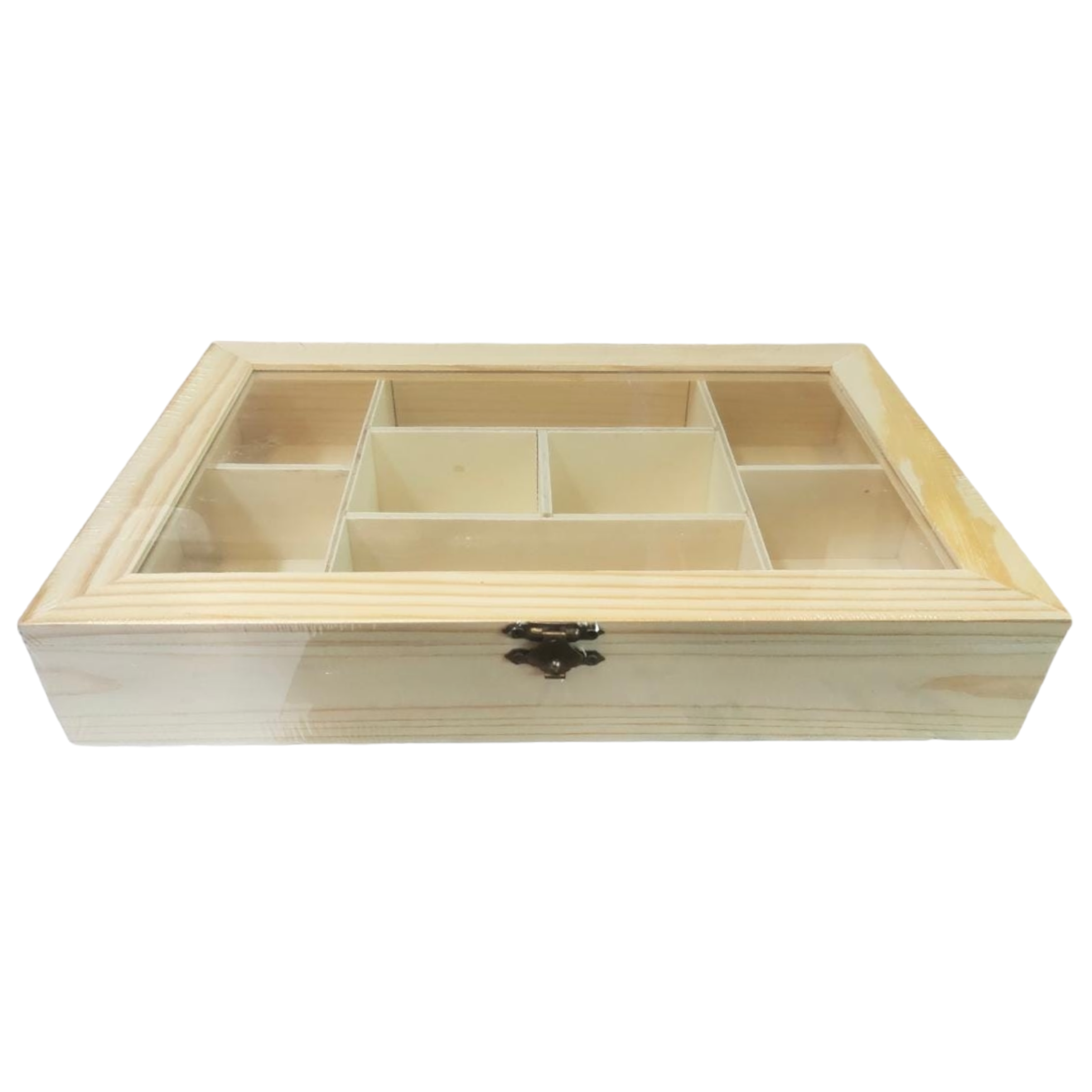 Wooden Storage Jewellery Gift Box with 8 Division 5x19.5x30cm