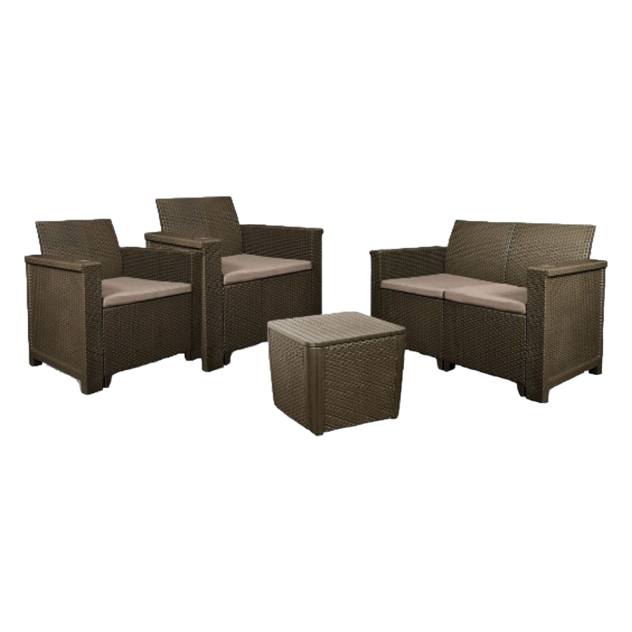 Jabulani 4-Piece Rattan Patio Furniture Set - Contour Outdoor