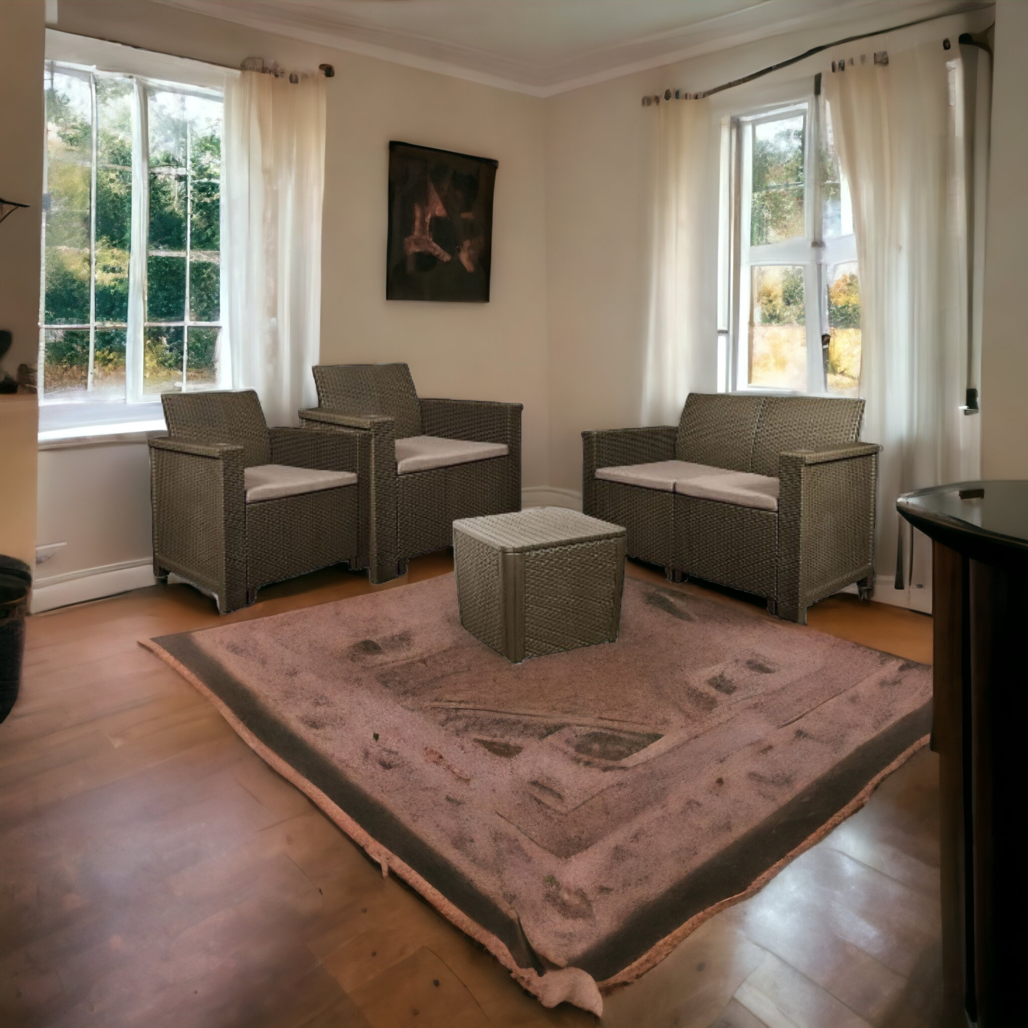 Jabulani 4-Piece Rattan Patio Furniture Set - Contour Outdoor