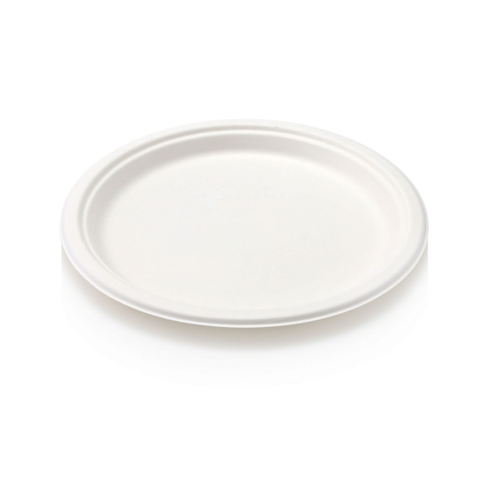 Biodegradable Bagasse Takeaway Plate Round 23cm