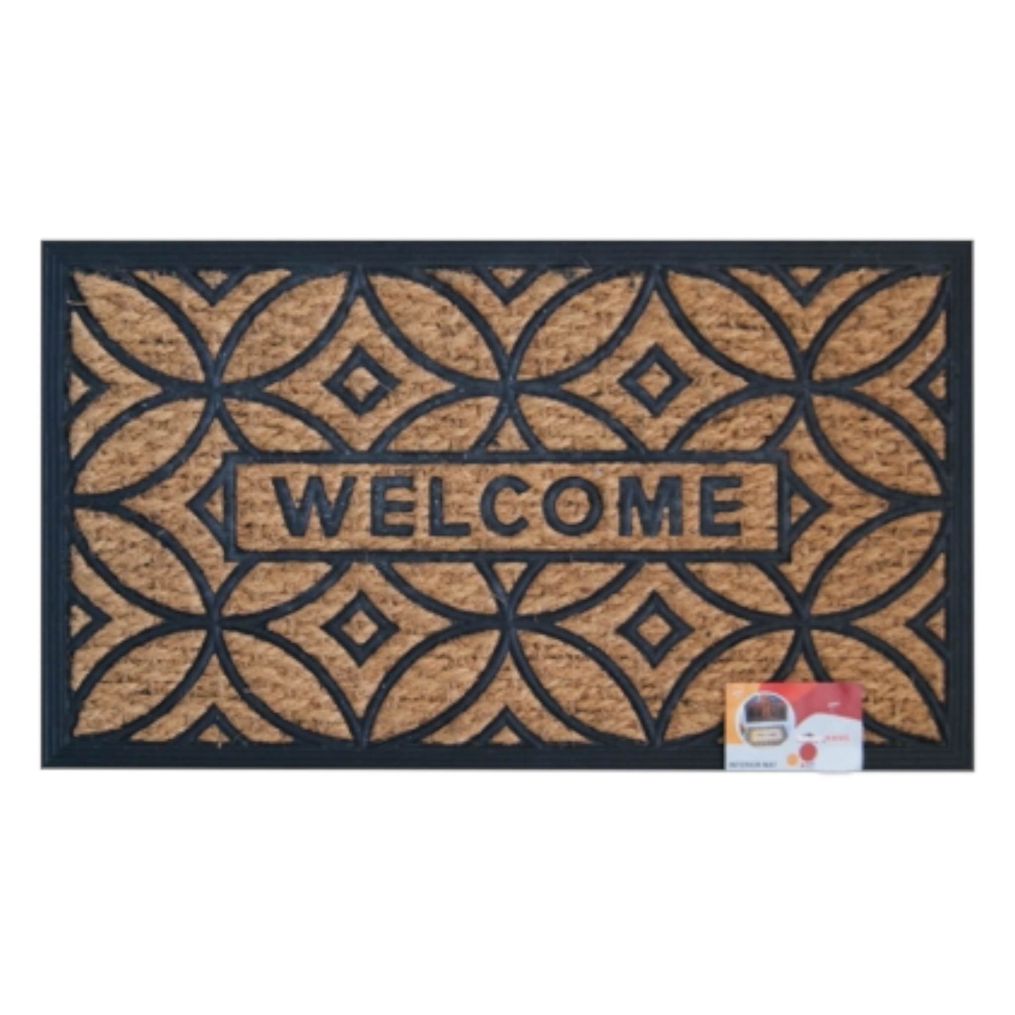 Totally Home Rubber Coir Fibre Door Welcome Mat