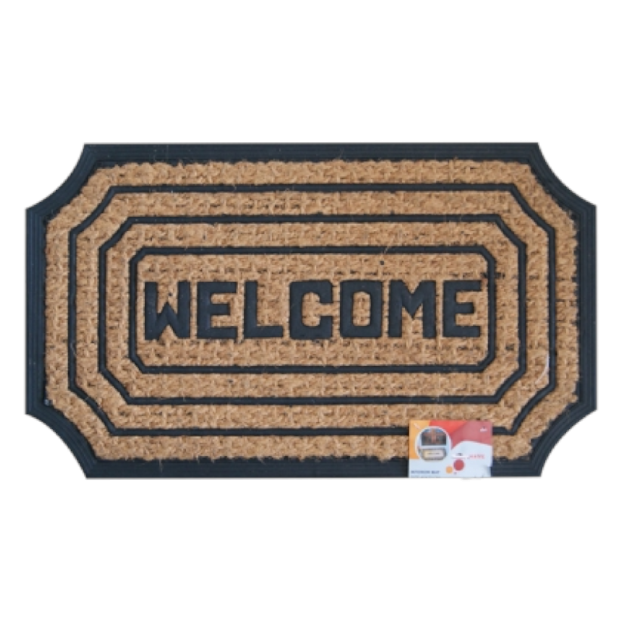 Totally Home Rubber Coir Fibre Door Welcome Mat