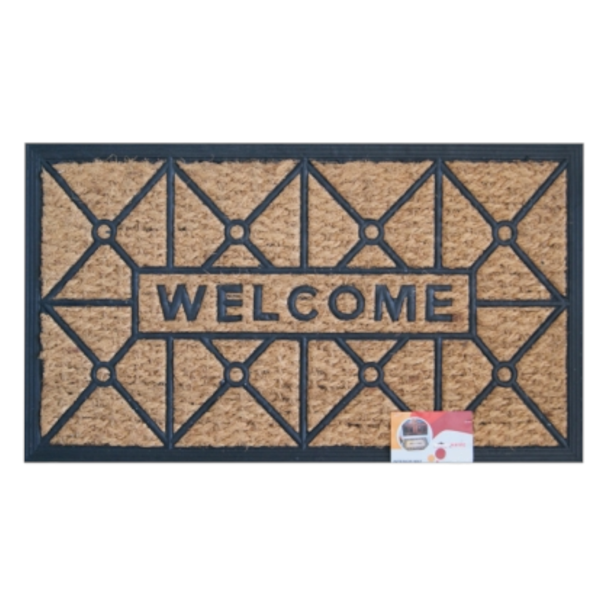 Totally Home Rubber Coir Fibre Door Welcome Mat