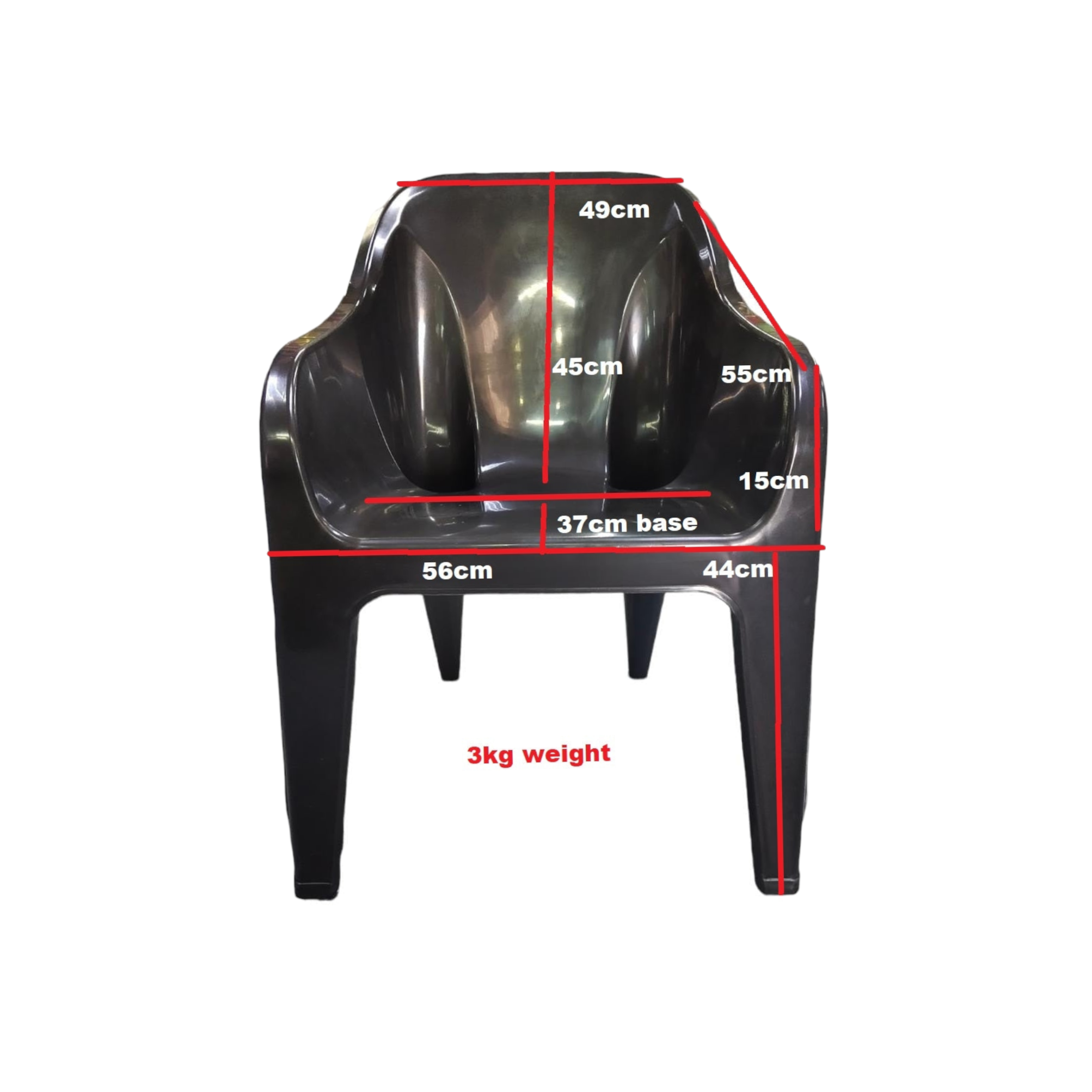 Jumbo Party Chair Black