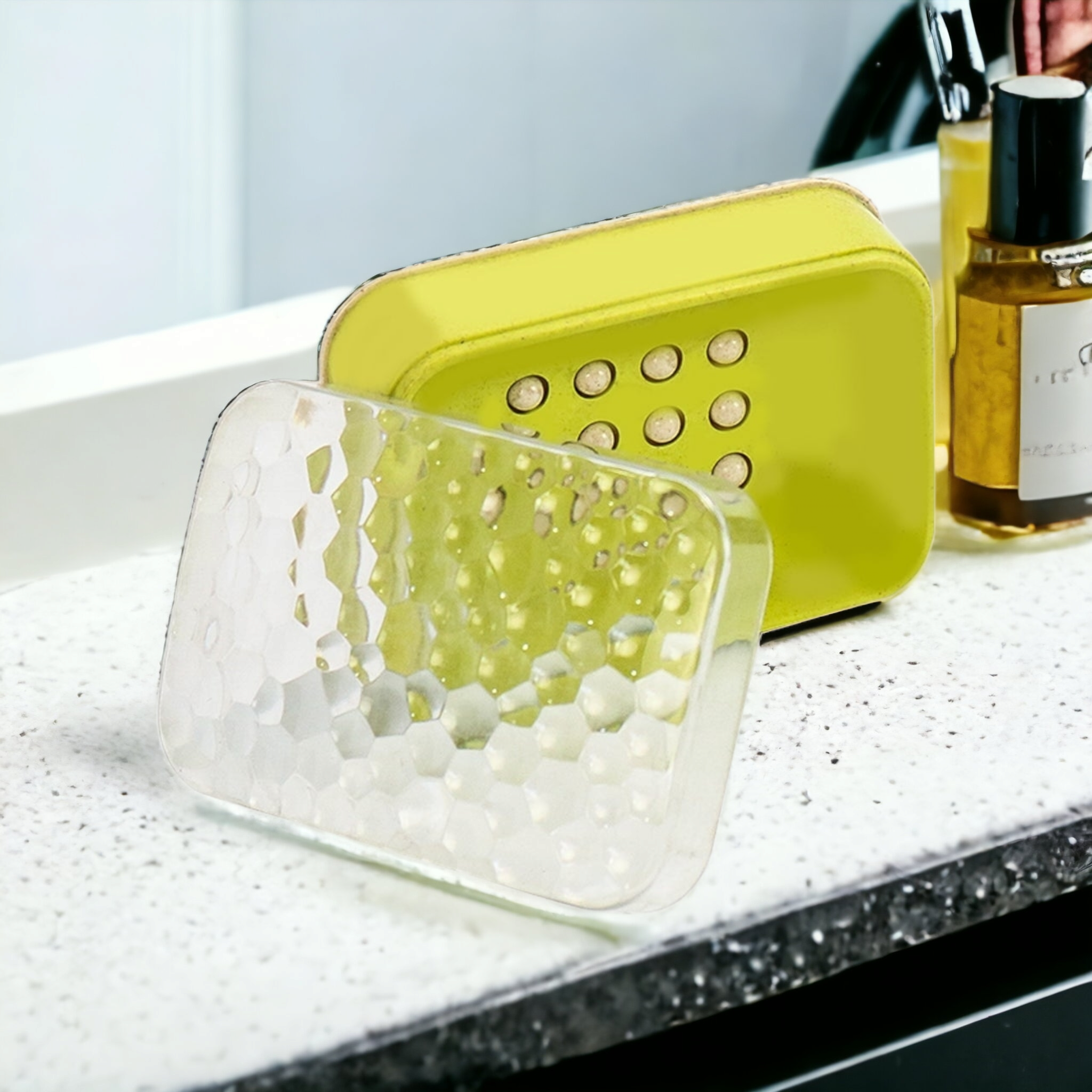 Plastic Soap Box with Acrylic Lid