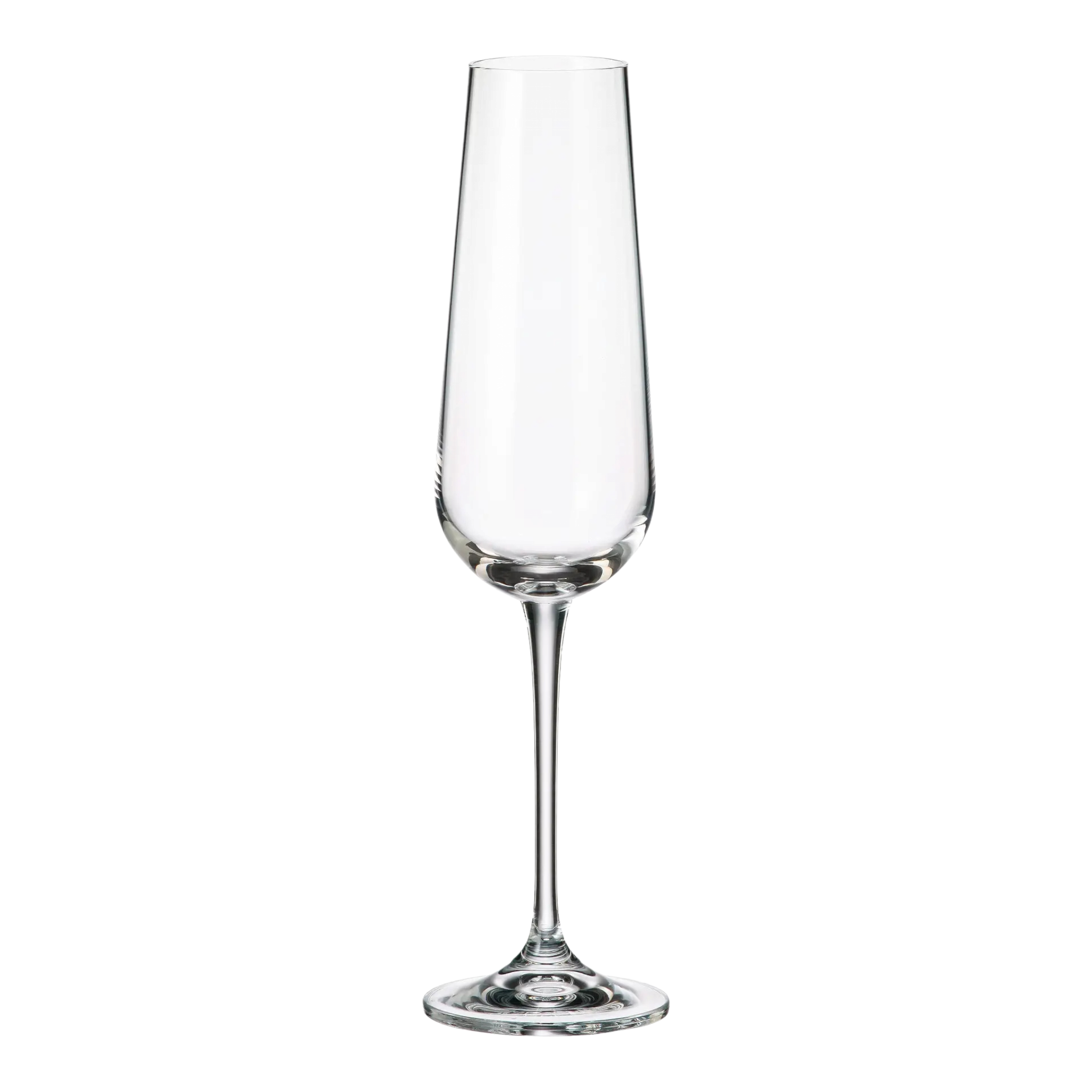 Crystal Glass Tumbler 220ml Flute Champagne 6pack 16143