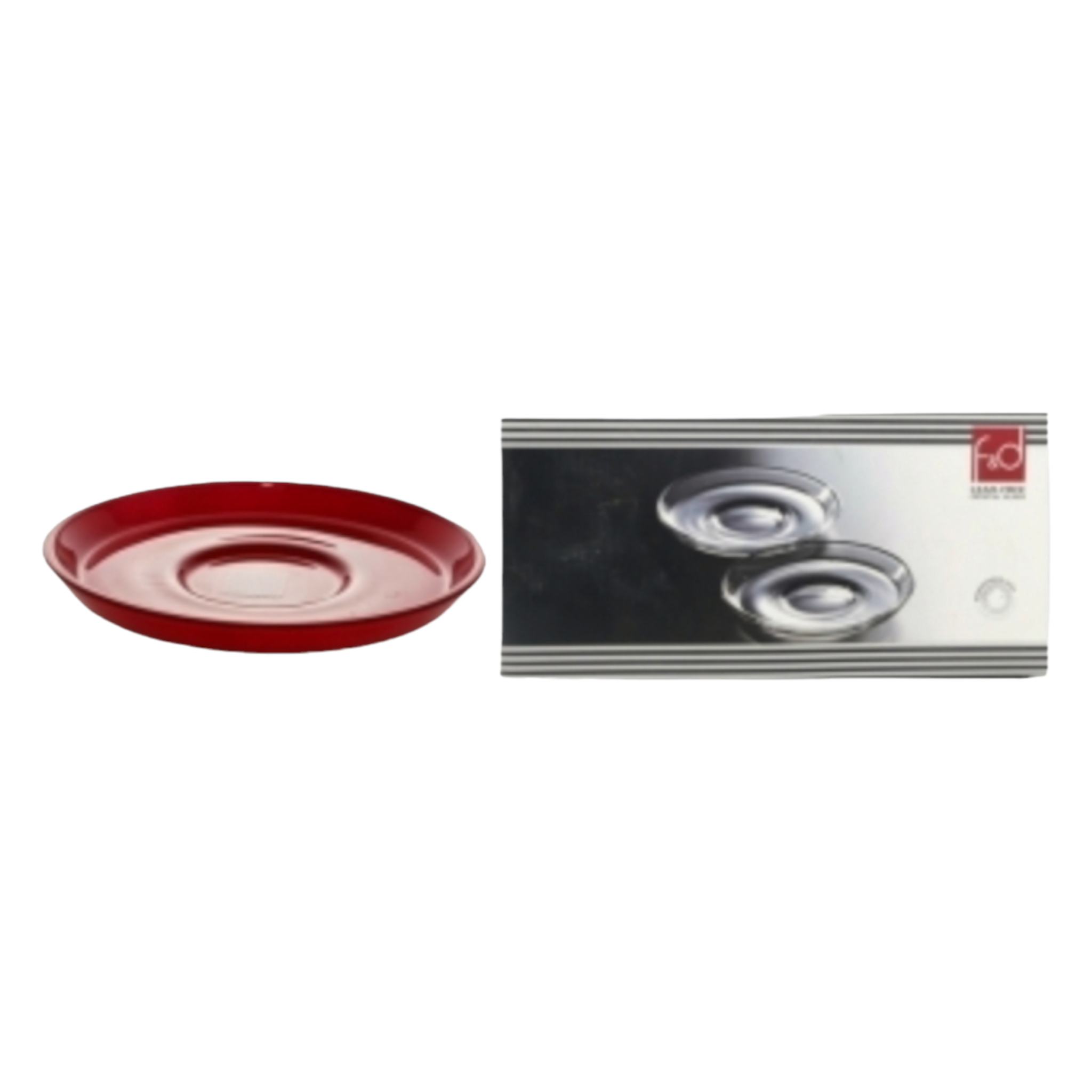 Pasabahce Turkish Tea Glass Saucer Plate Crystal 110mm 6pack 40520