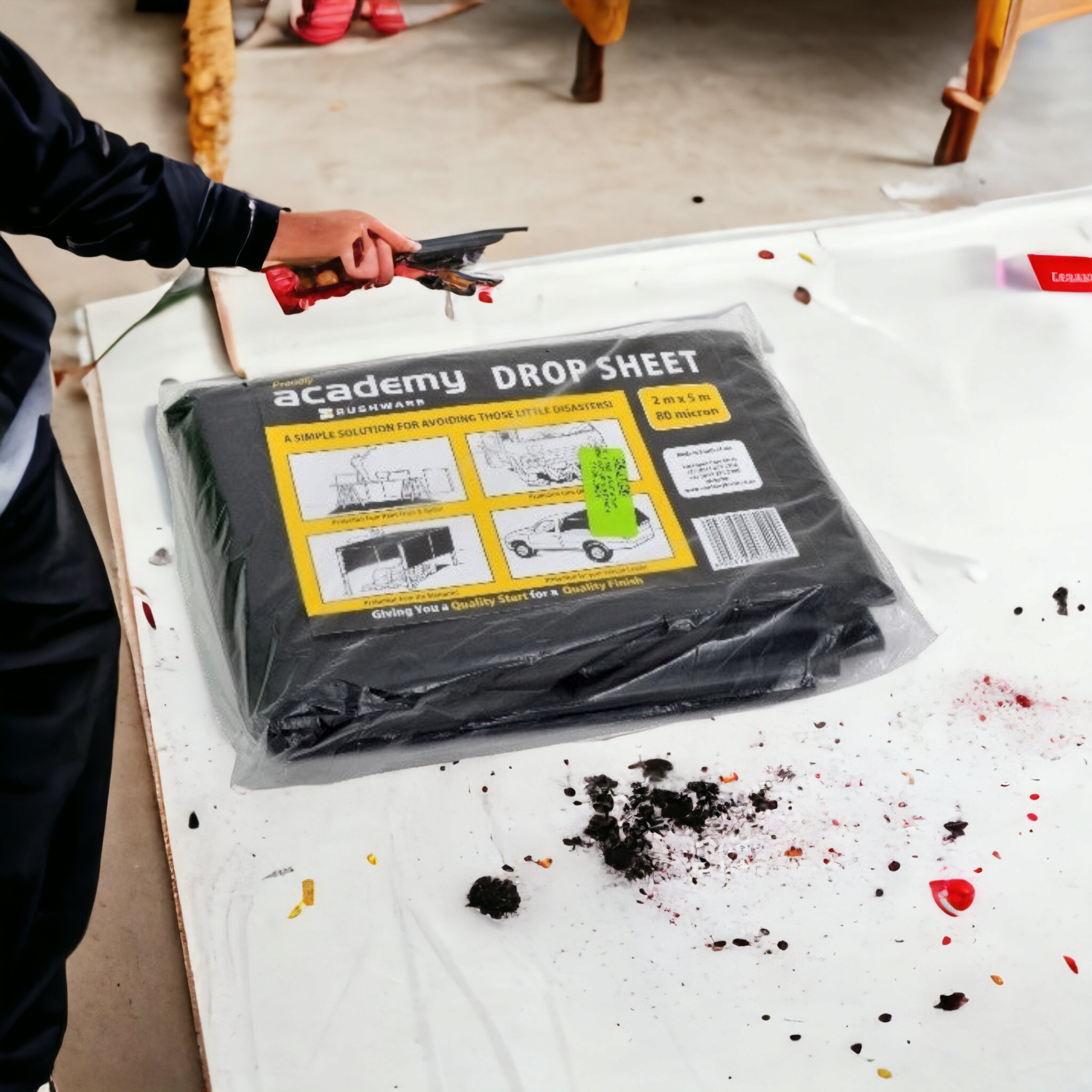 Academy Builders Plastic Drop Sheet 2x5m 100microns