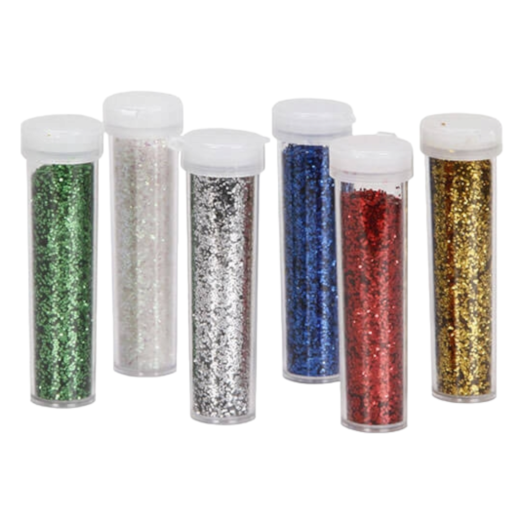 Glitter 8g in Bottle 6-Assorted Colours 6pack