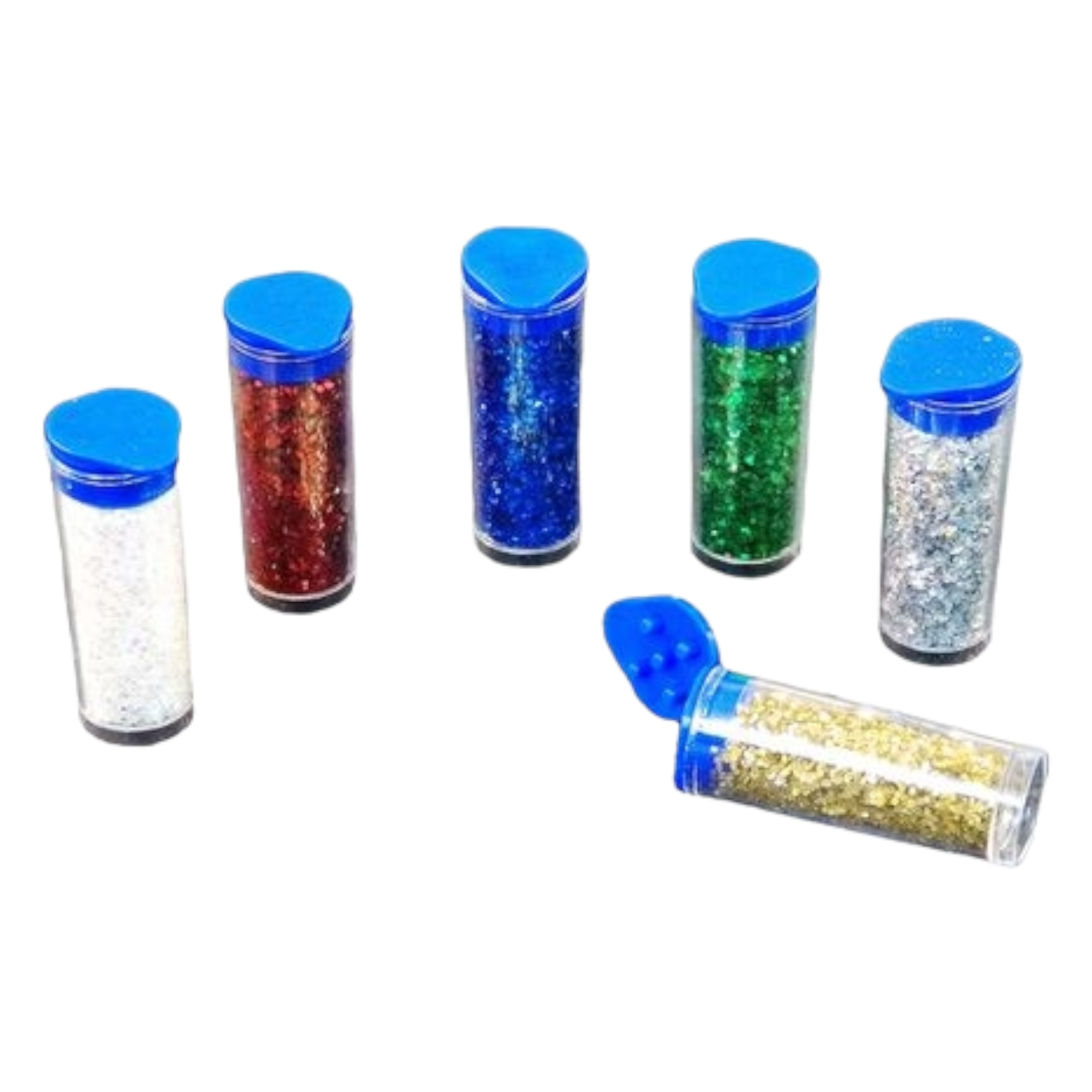 Glitter 8g in Bottle 6-Assorted Colours 6pack
