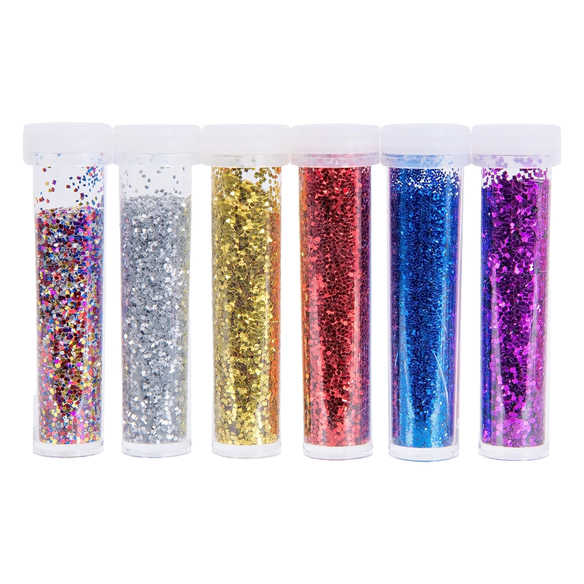 Glitter 8g in Bottle 6-Assorted Colours 6pack