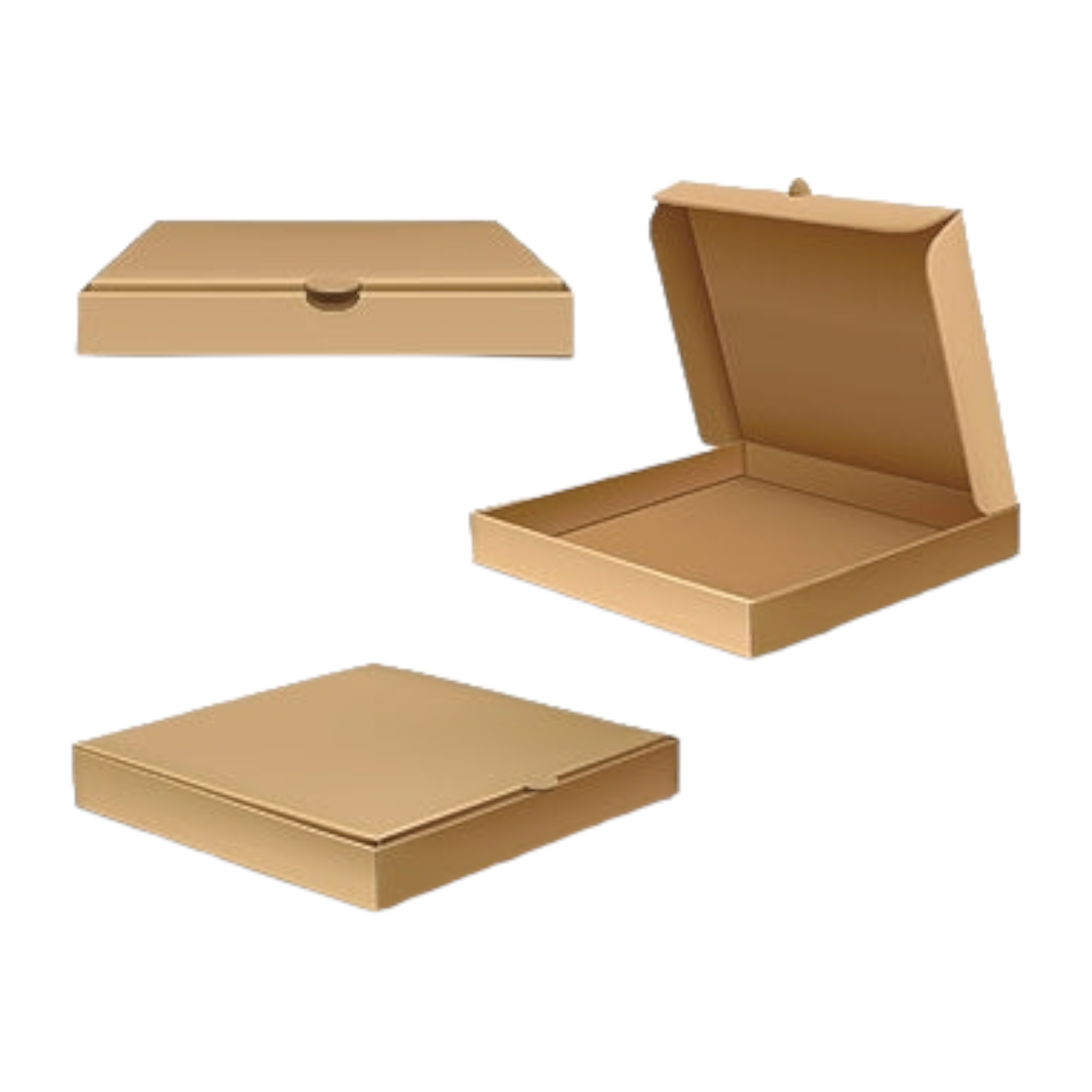 Kraft Pizza Box 31.8x31.8x4cm Corrugated Large