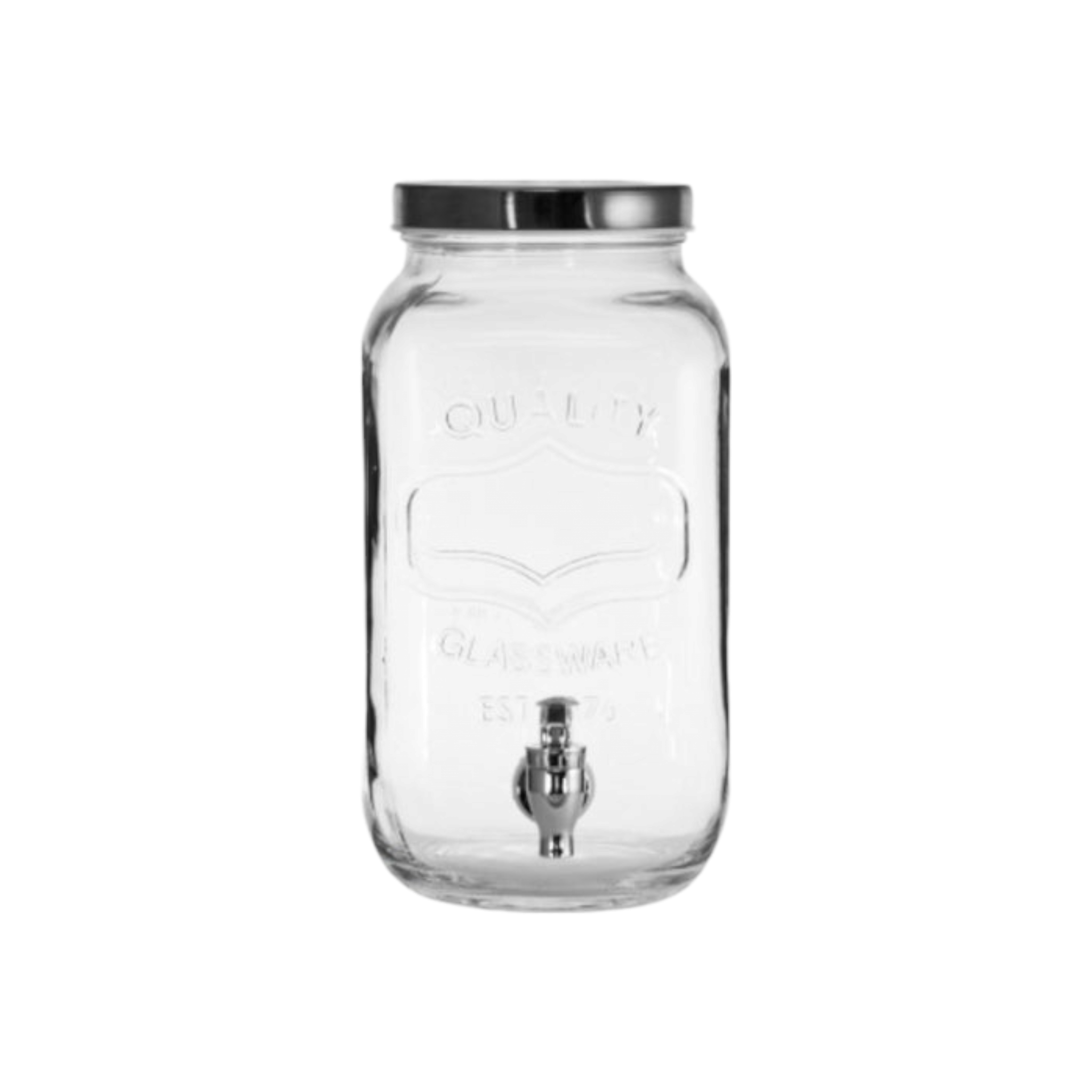 Regent Beverage Dispenser 3.3L Glass Embossed 10307
