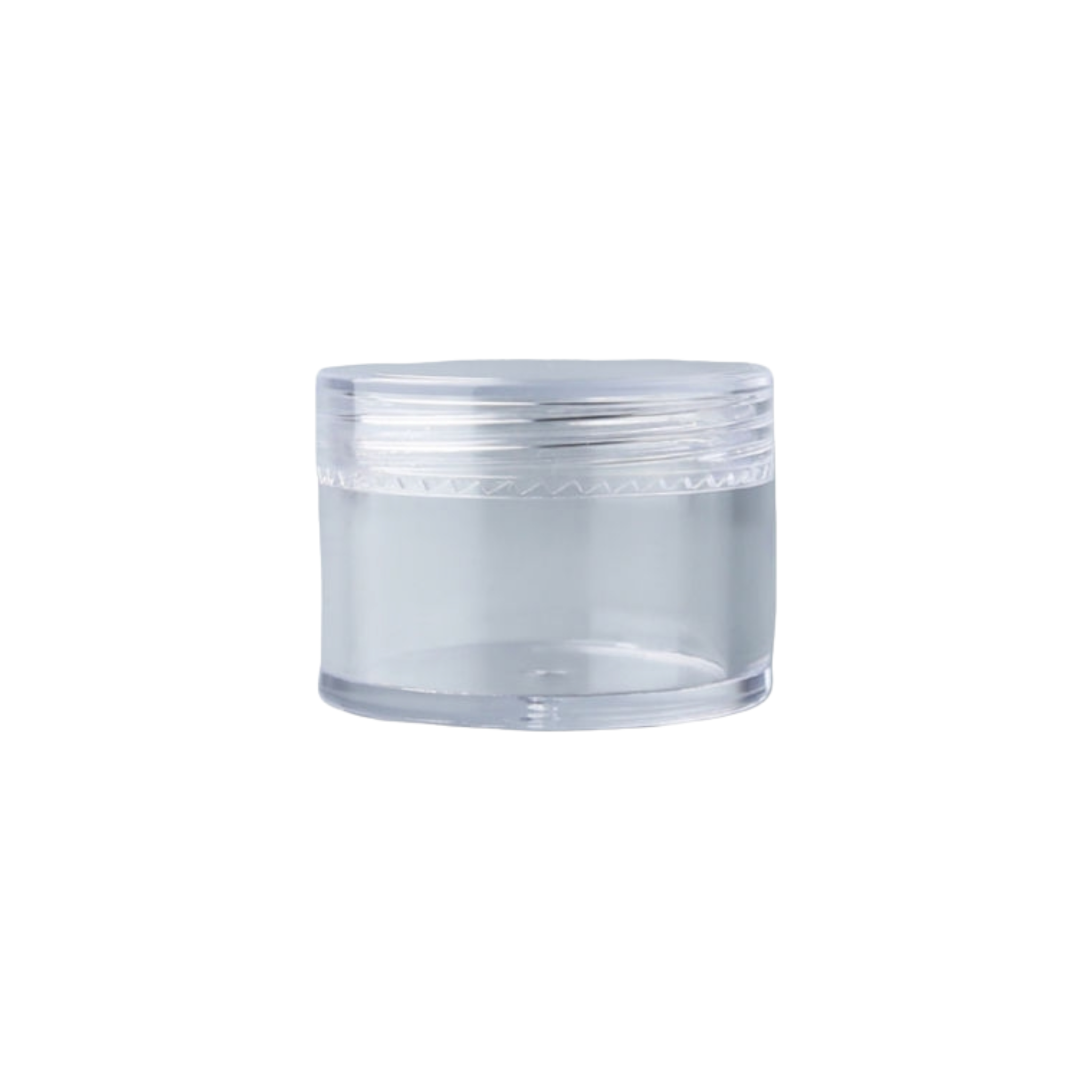 20g Acrylic Cosmetic Container Plastic Jar with Lid Crystal Clear