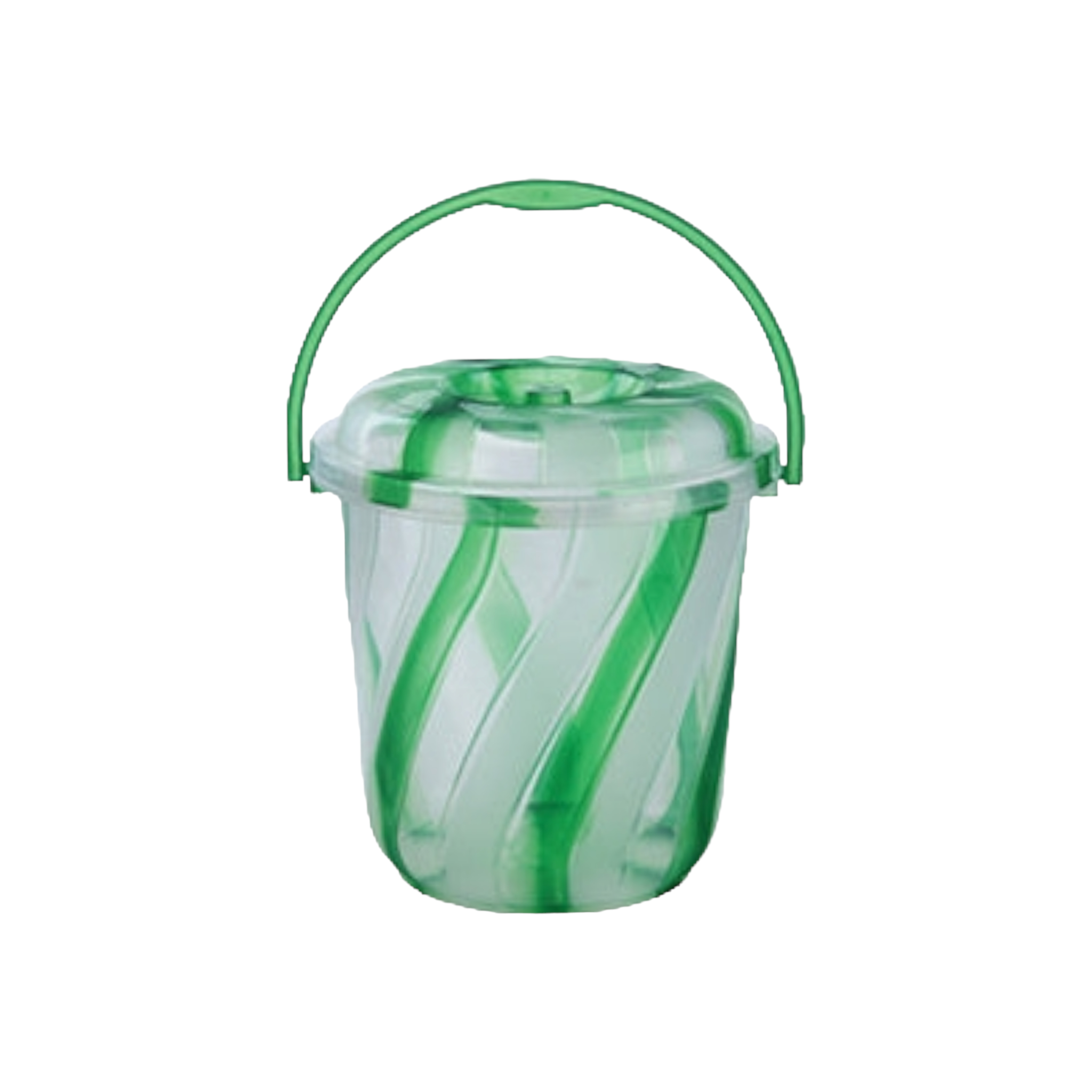 16L Plastic Bucket 2 Tone Colour with Lid 1016D