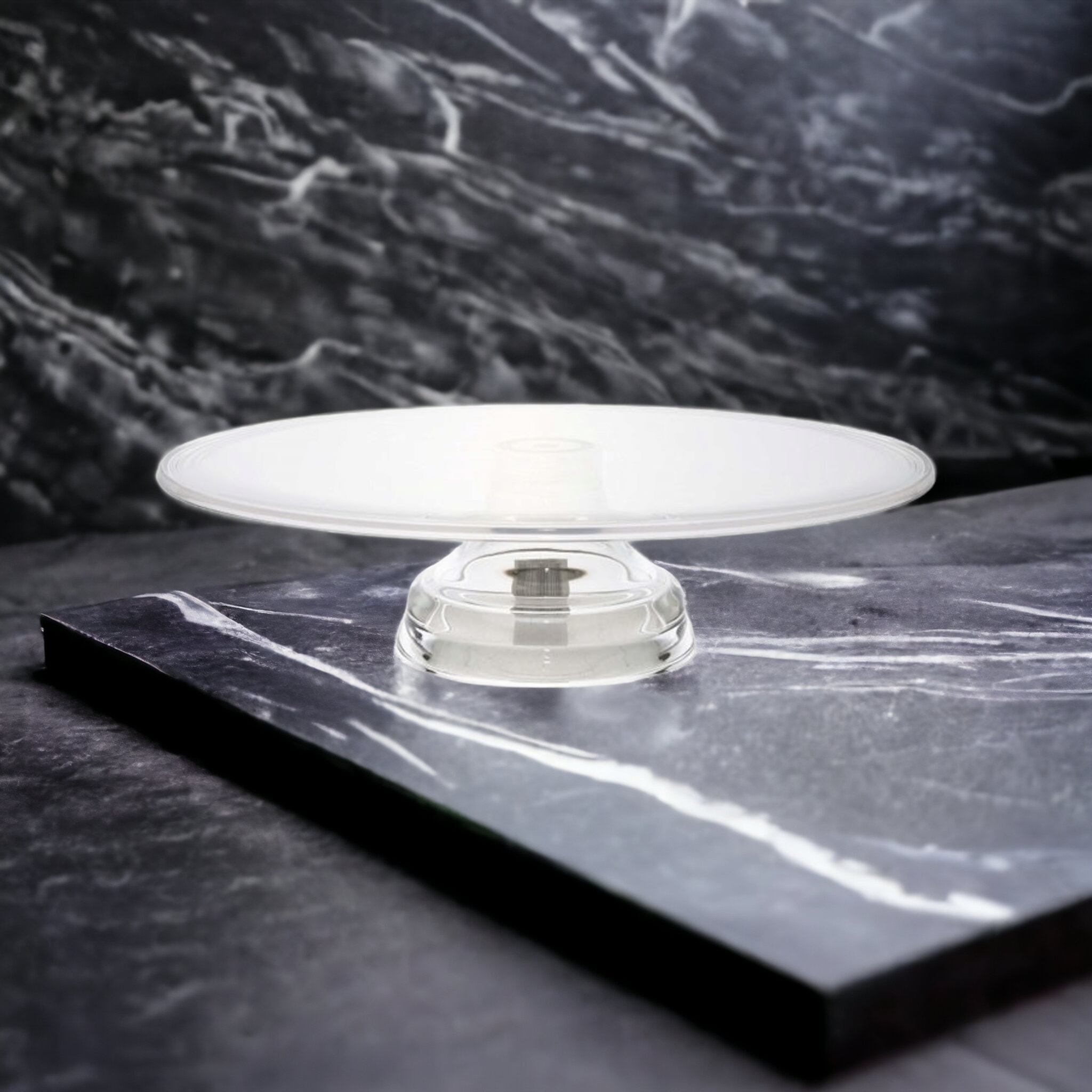 Acrylic Patisserie Cake Server Footed Stand 33.5x9cm 19018