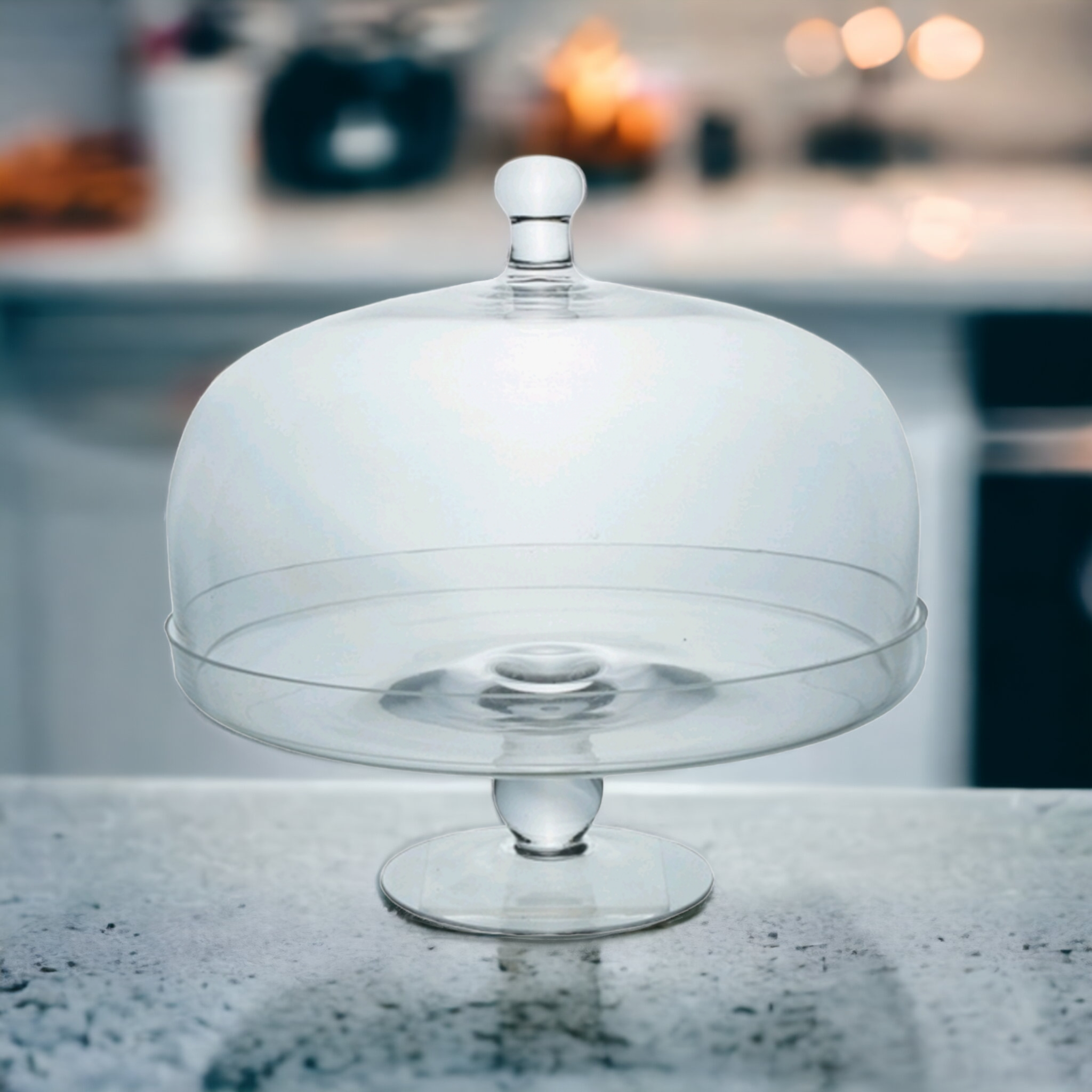 Pasabahce Glass Cake Dome Footed 26x27cm 34536